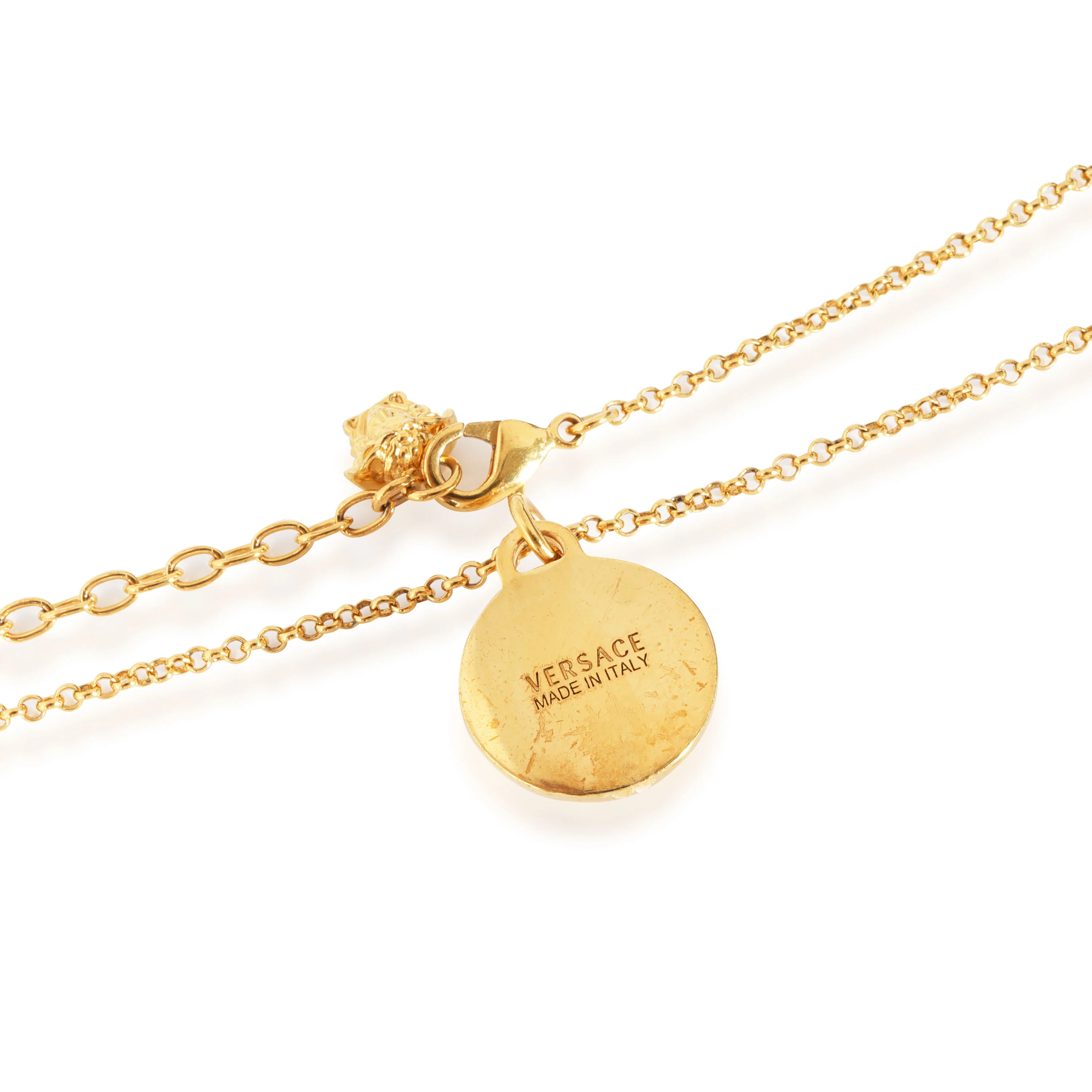 Versace Medusa Gold Tone Pendant - Image 3