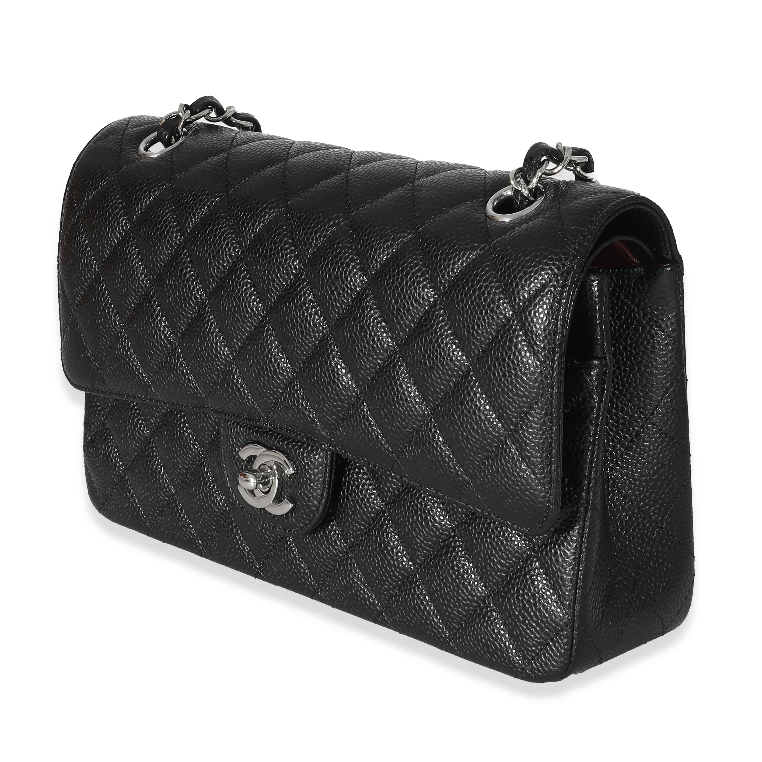 Chanel Black Caviar Medium Classic Double Flap Bag - Image 2