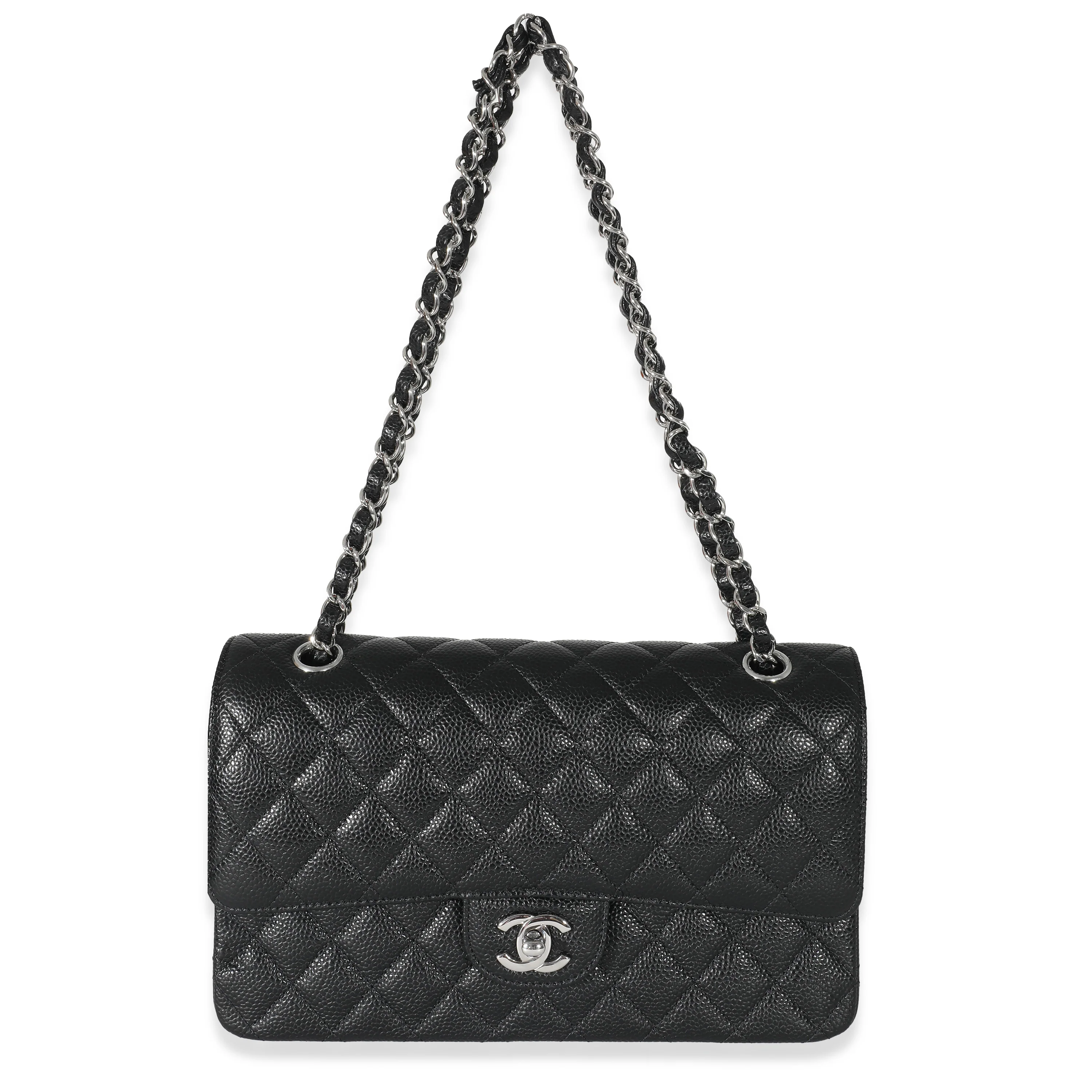Chanel Black Caviar Medium Classic Double Flap Bag - Image 4