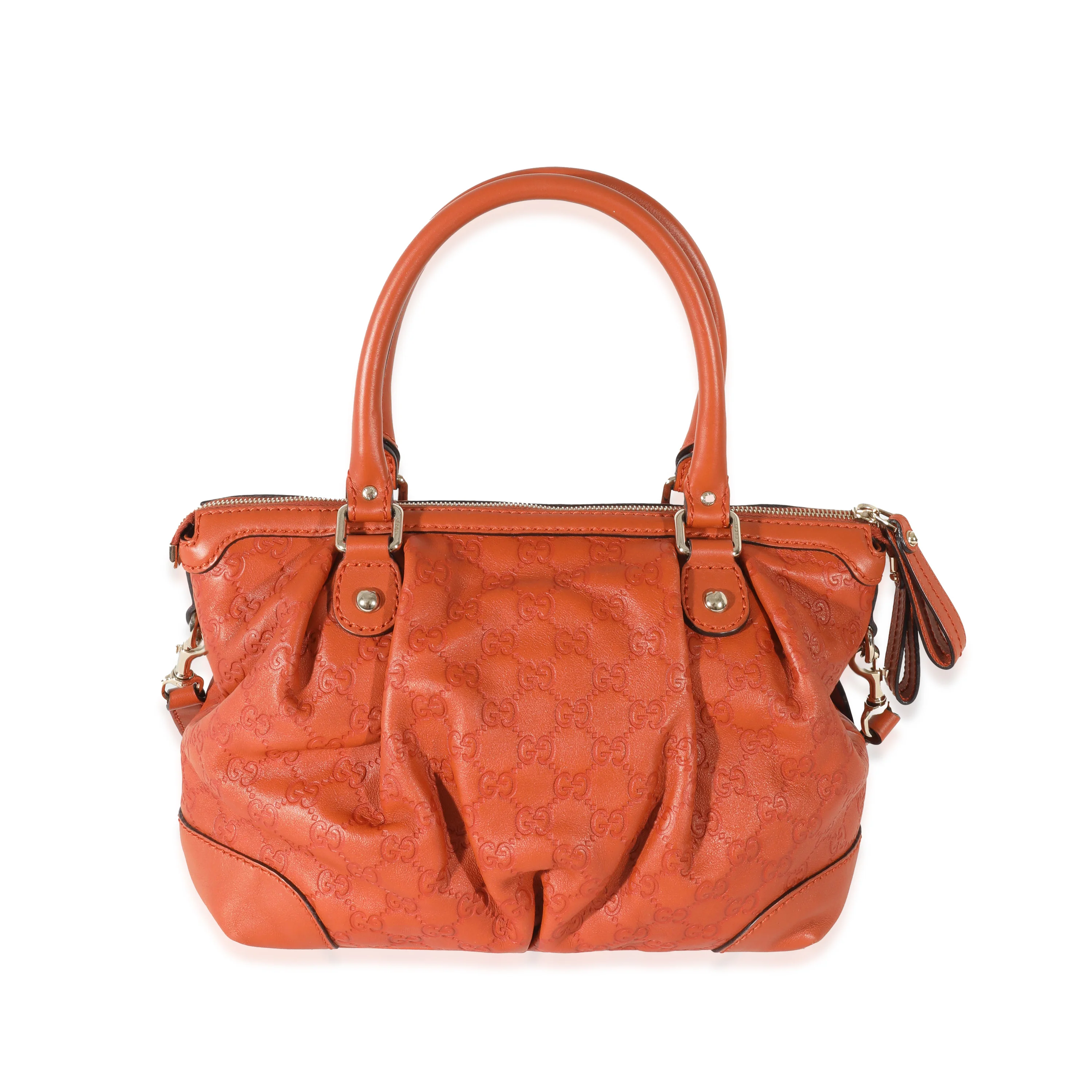 Gucci Orange Leather Guccissima Sukey Tote - Image 3