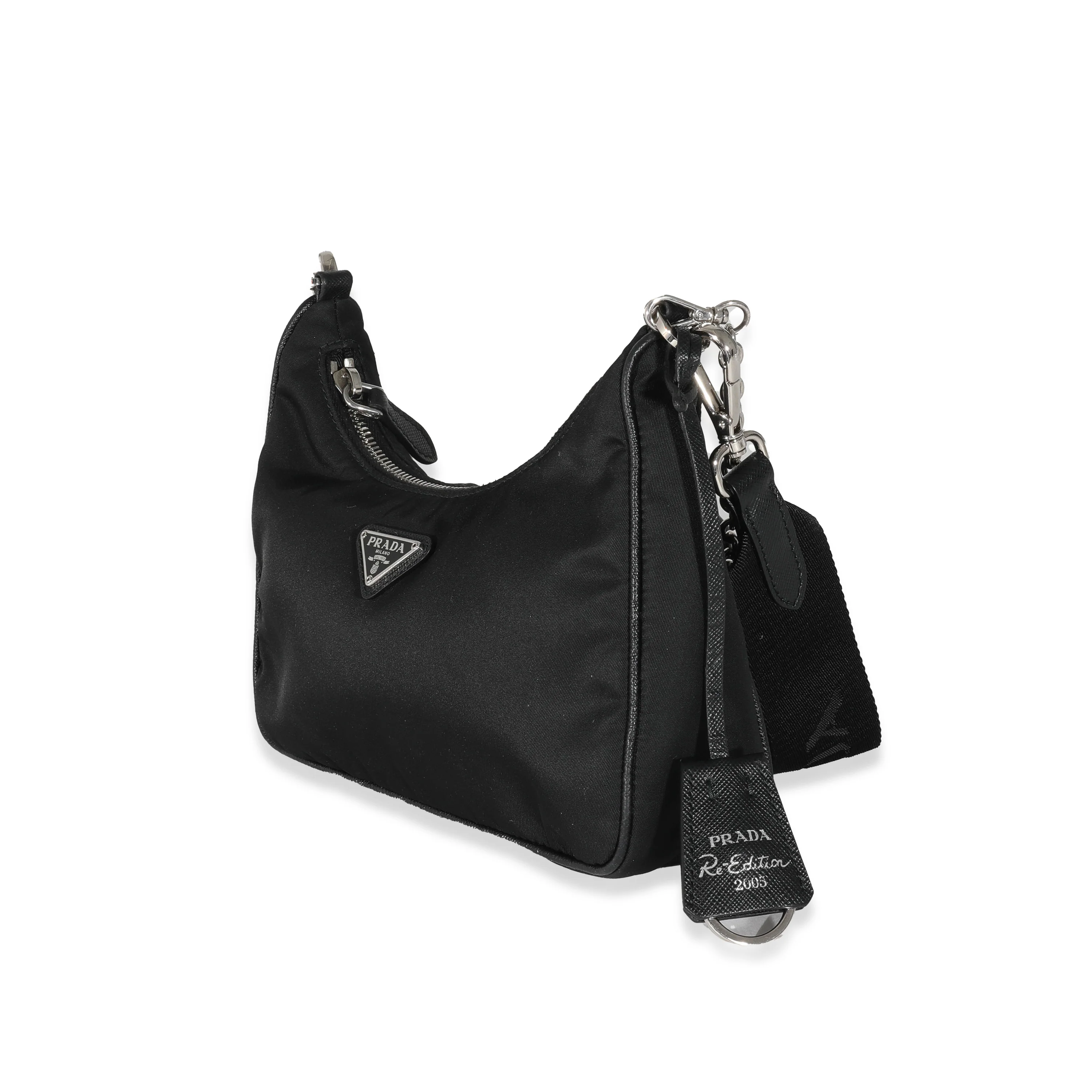 Prada Black Re-Edition 2005 Re-Nylon Bag - Image 2