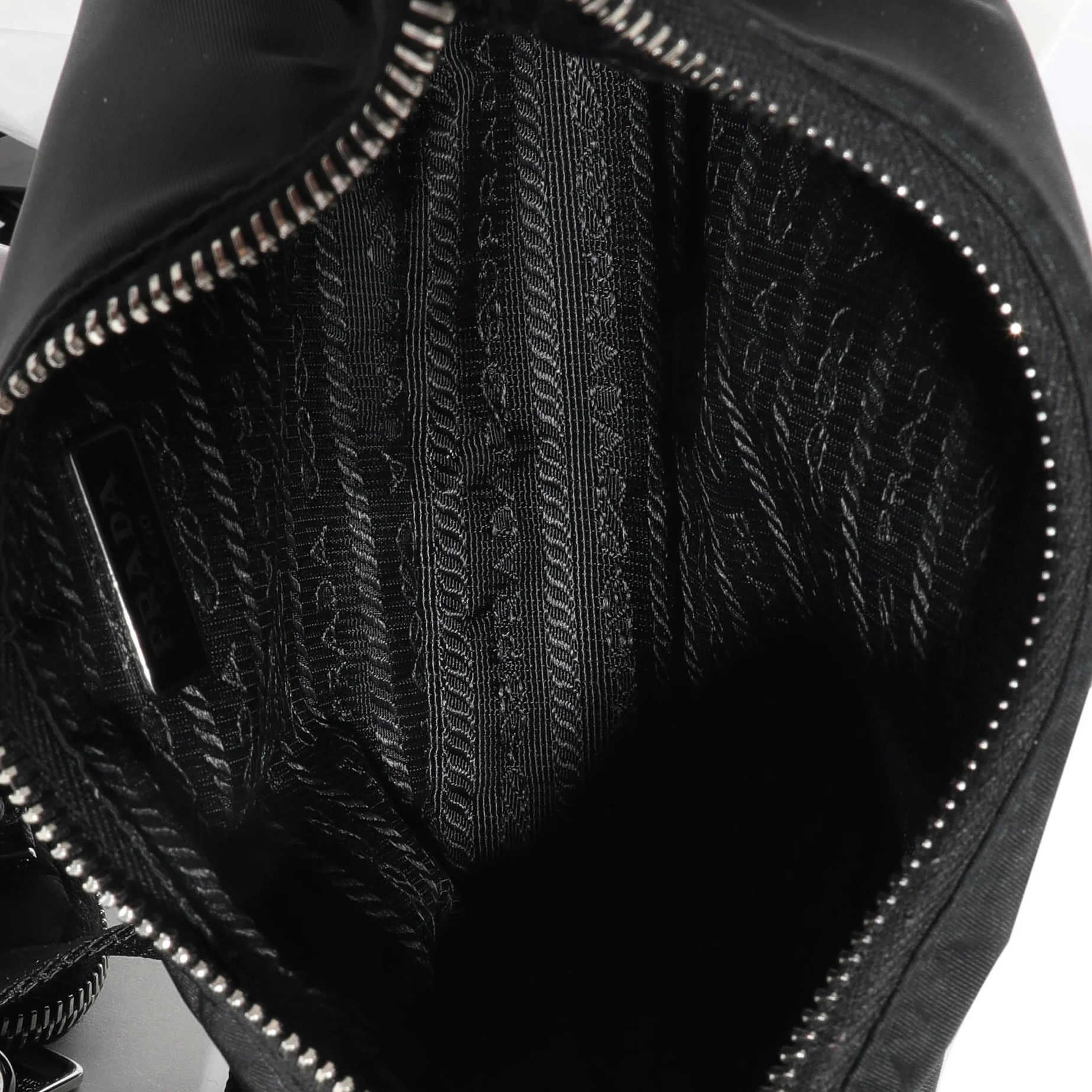 Prada Black Re-Edition 2005 Re-Nylon Bag - Image 8