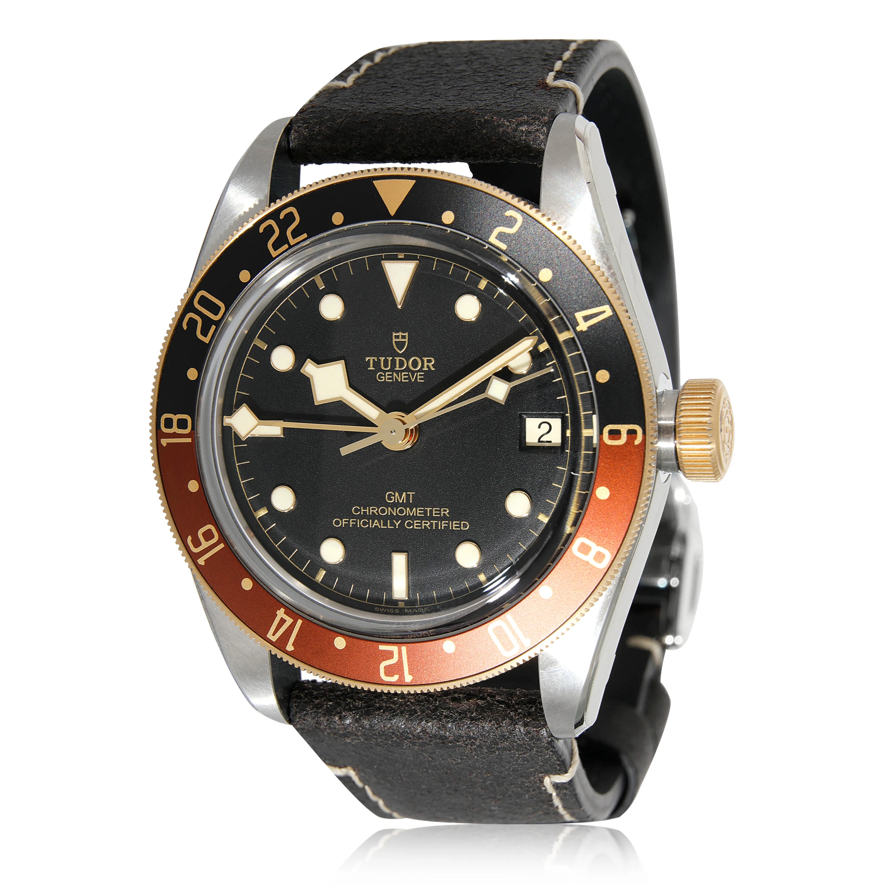 Black Bay GMT 79833MN Mens Watch in 18kt Stainless Steel/Yellow Gold