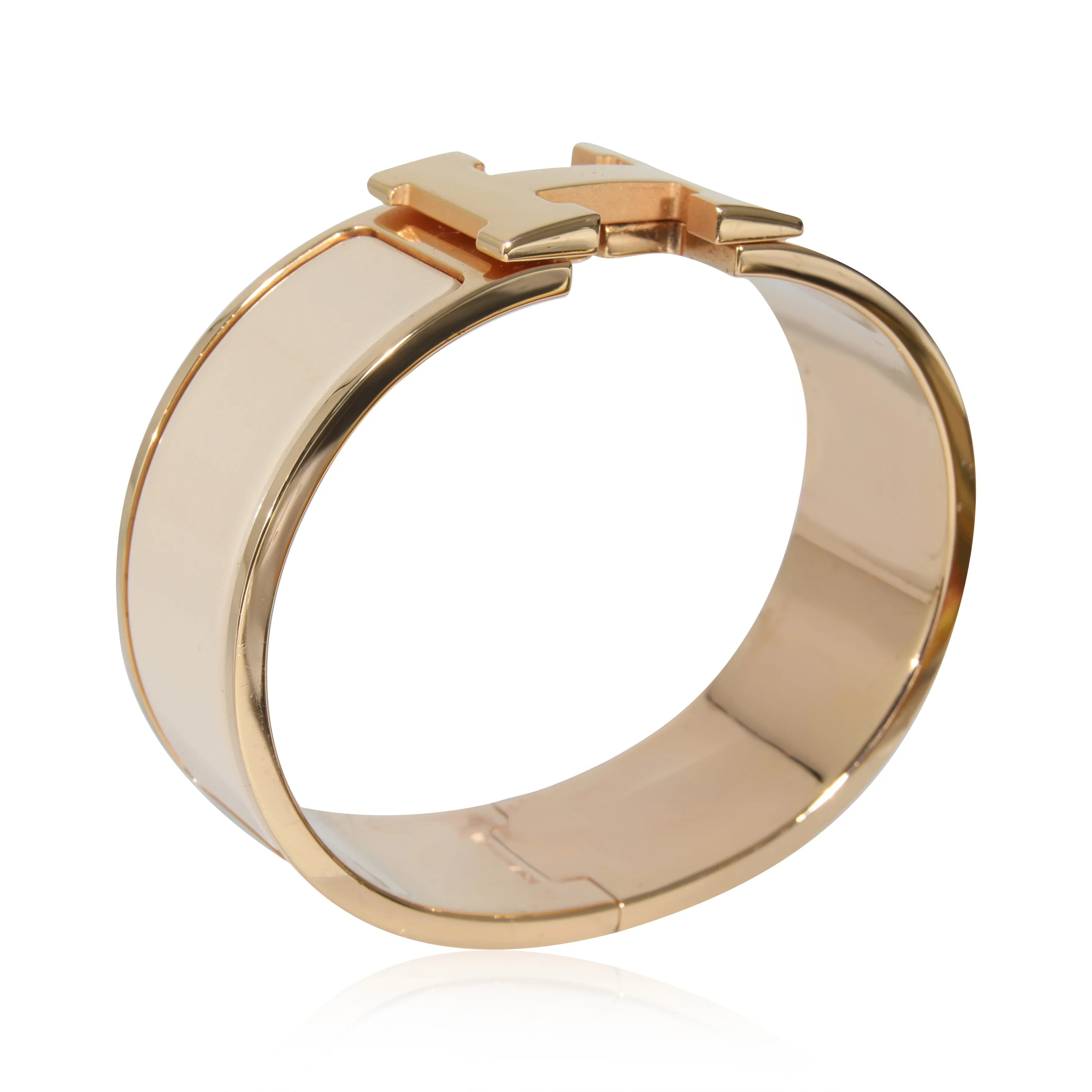 Hermès Clic Clac H Bracelet in Creme, 20mm - Image 3