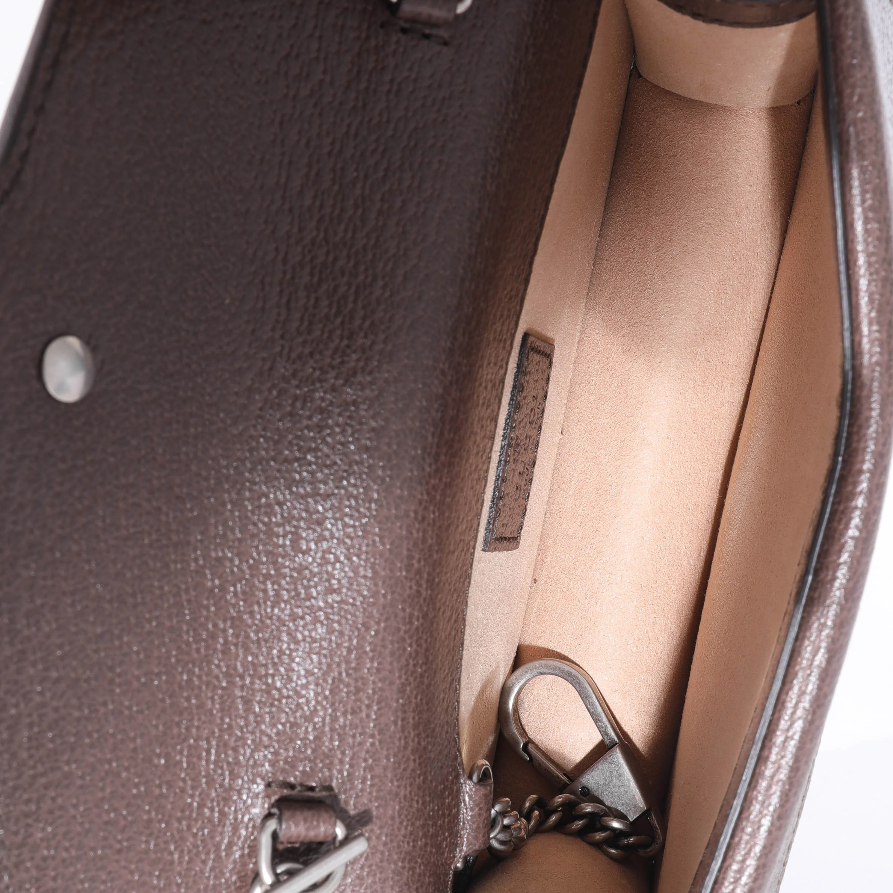 Gucci Camel Ebony Jumbo GG Canvas Super Mini Dionysus - Image 8