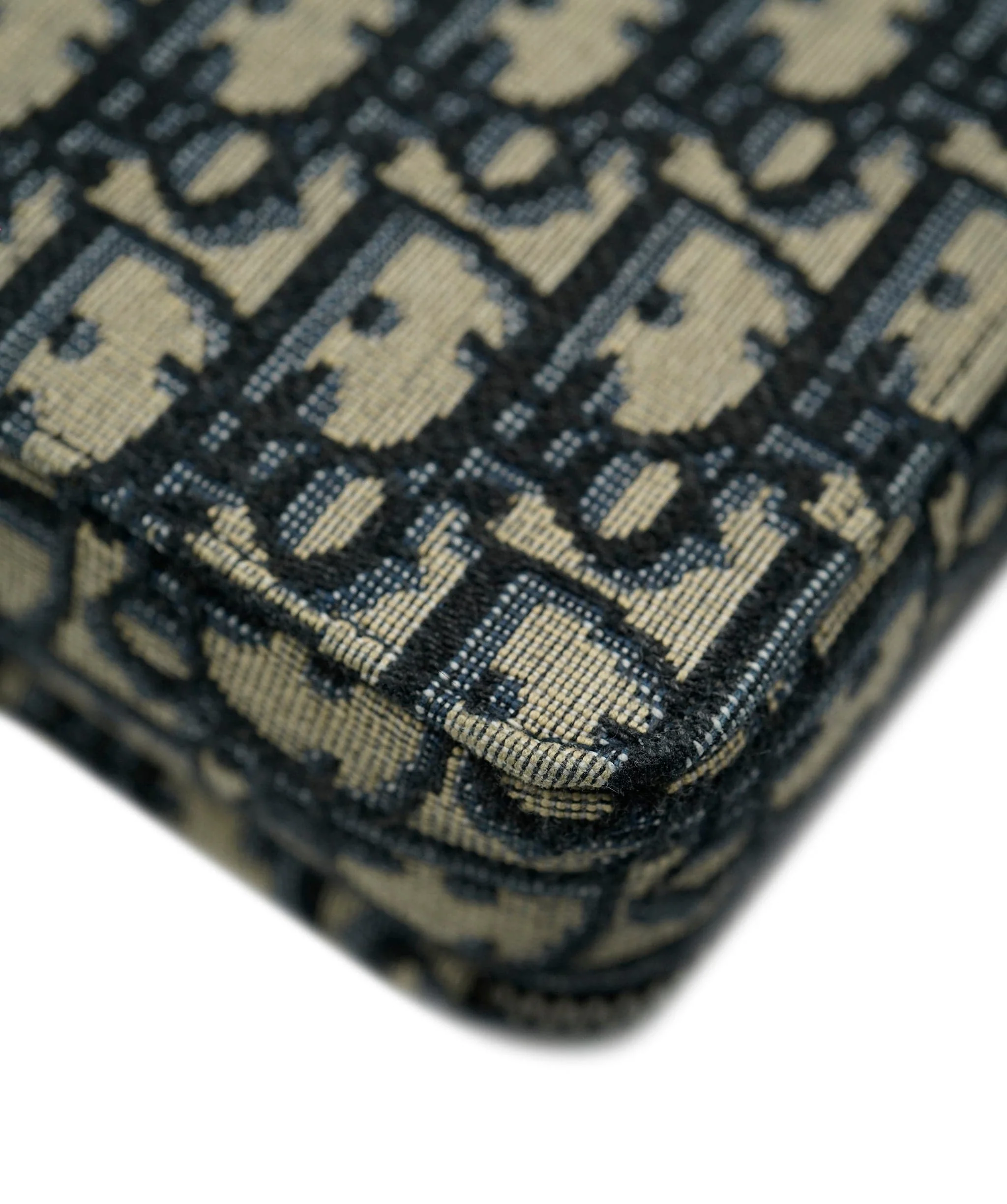 Dior Beige Black Dior Oblique Jacquard Pouch With Strap - Image 7