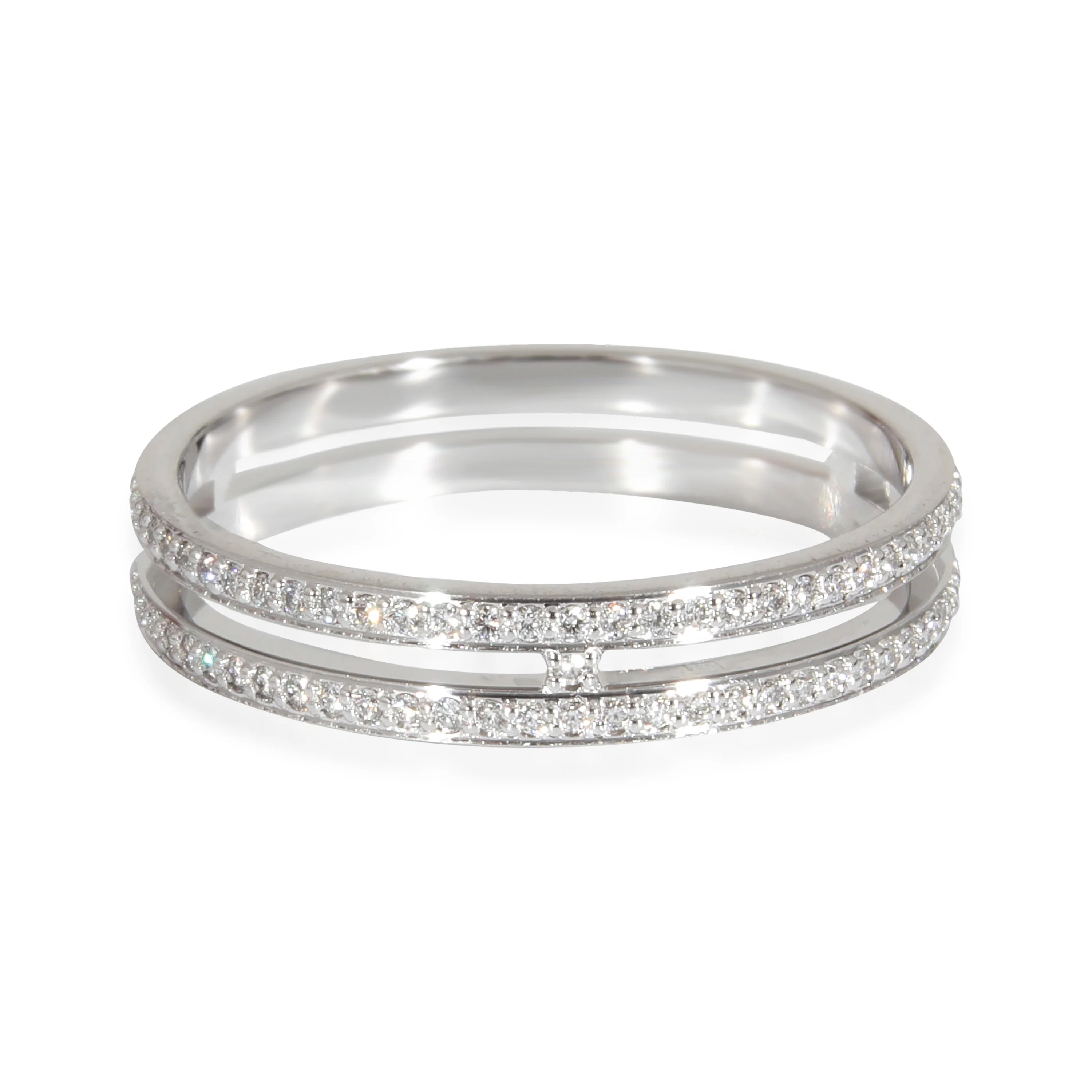 Hermès Ariane Diamond Band in 18k White Gold 0.29 Ctw - Image 3