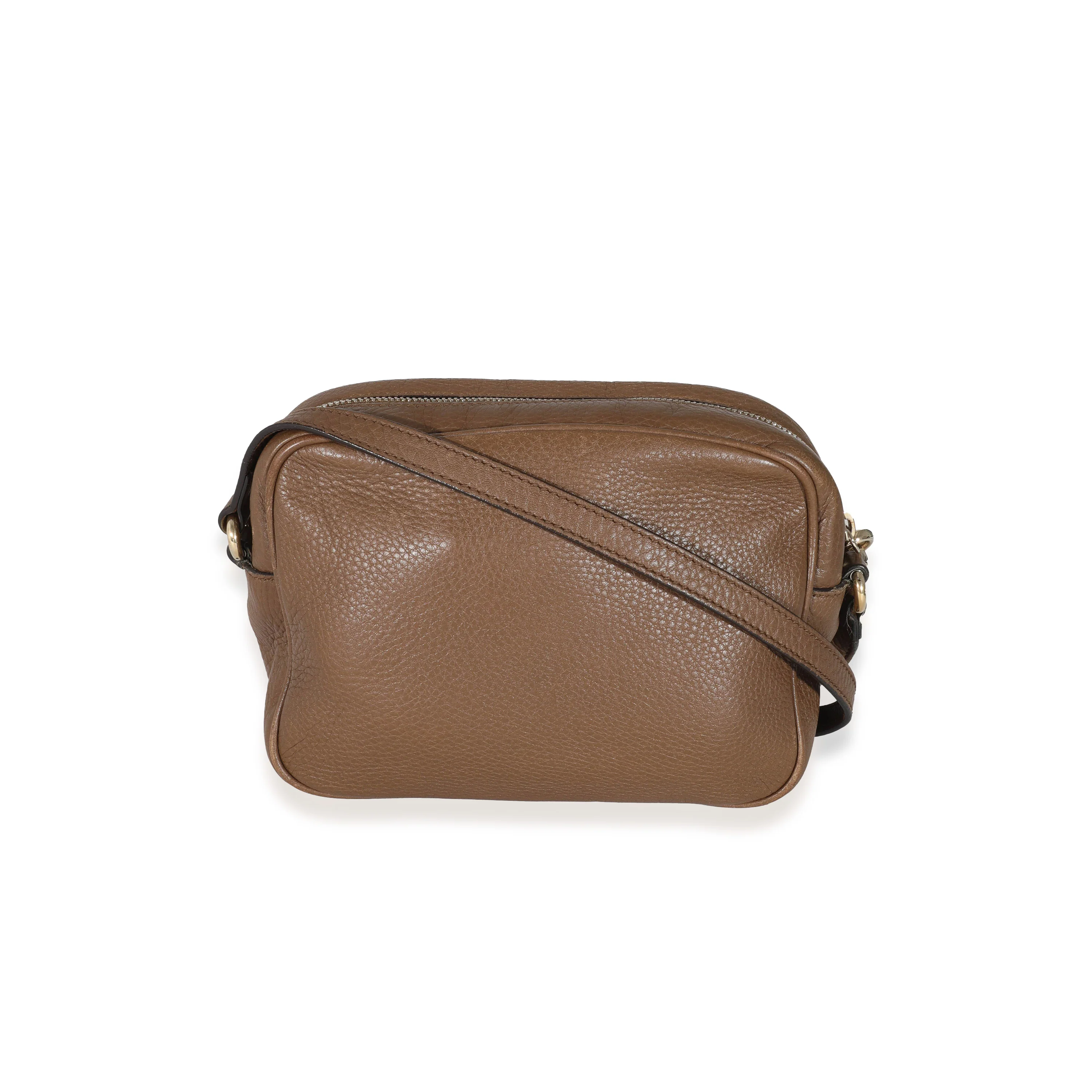 Gucci Brown Pebbled Leather Soho Disco Bag - Image 3