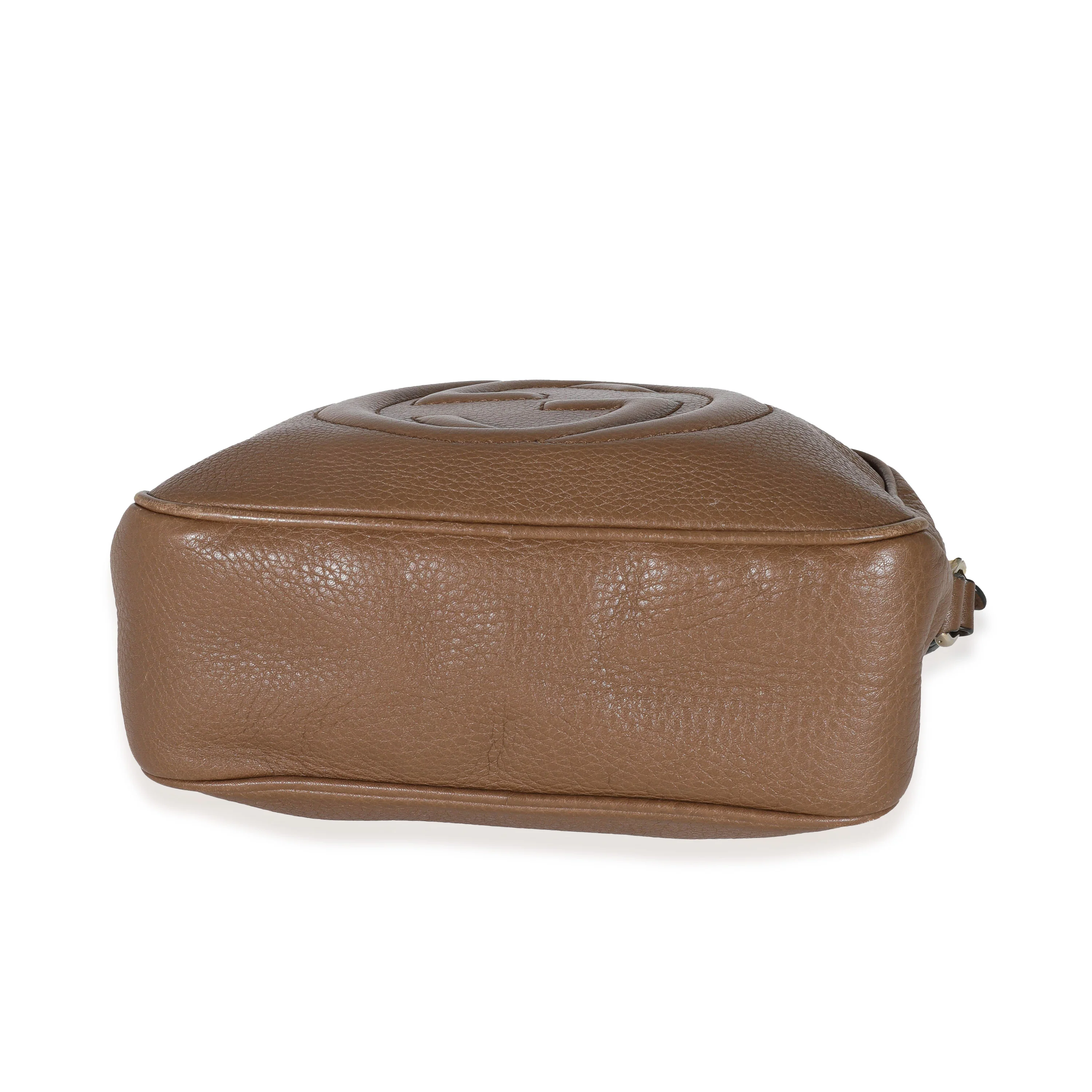 Gucci Brown Pebbled Leather Soho Disco Bag - Image 5