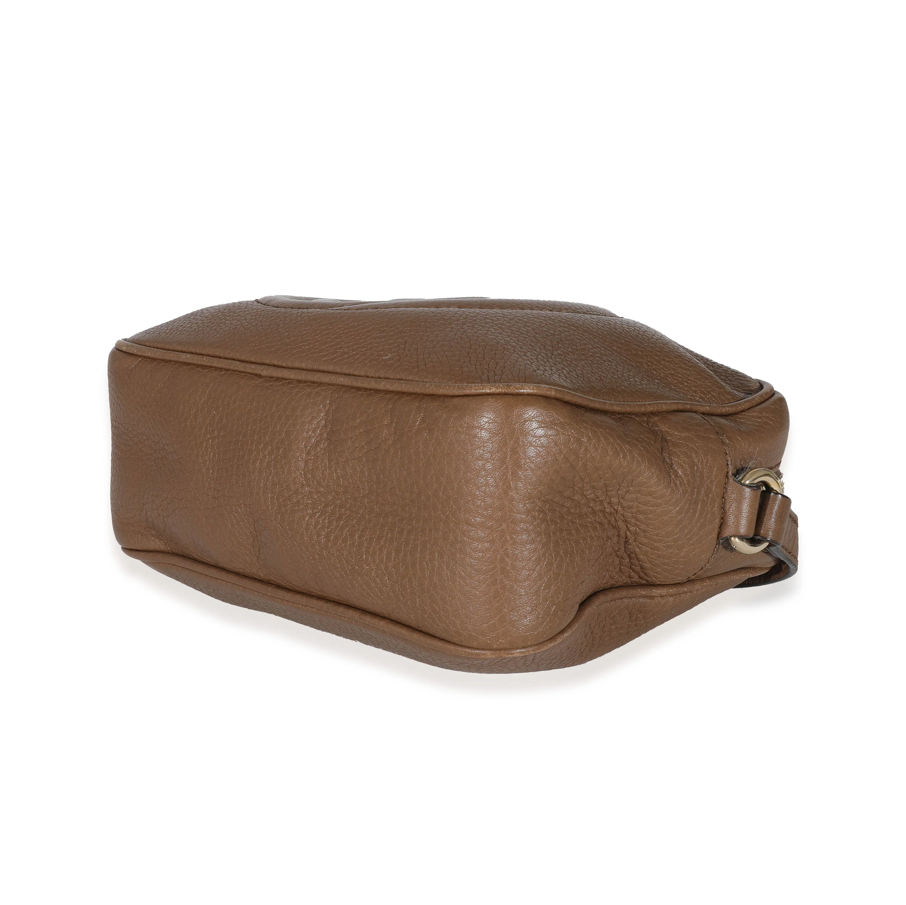 Gucci Brown Pebbled Leather Soho Disco Bag - Image 7