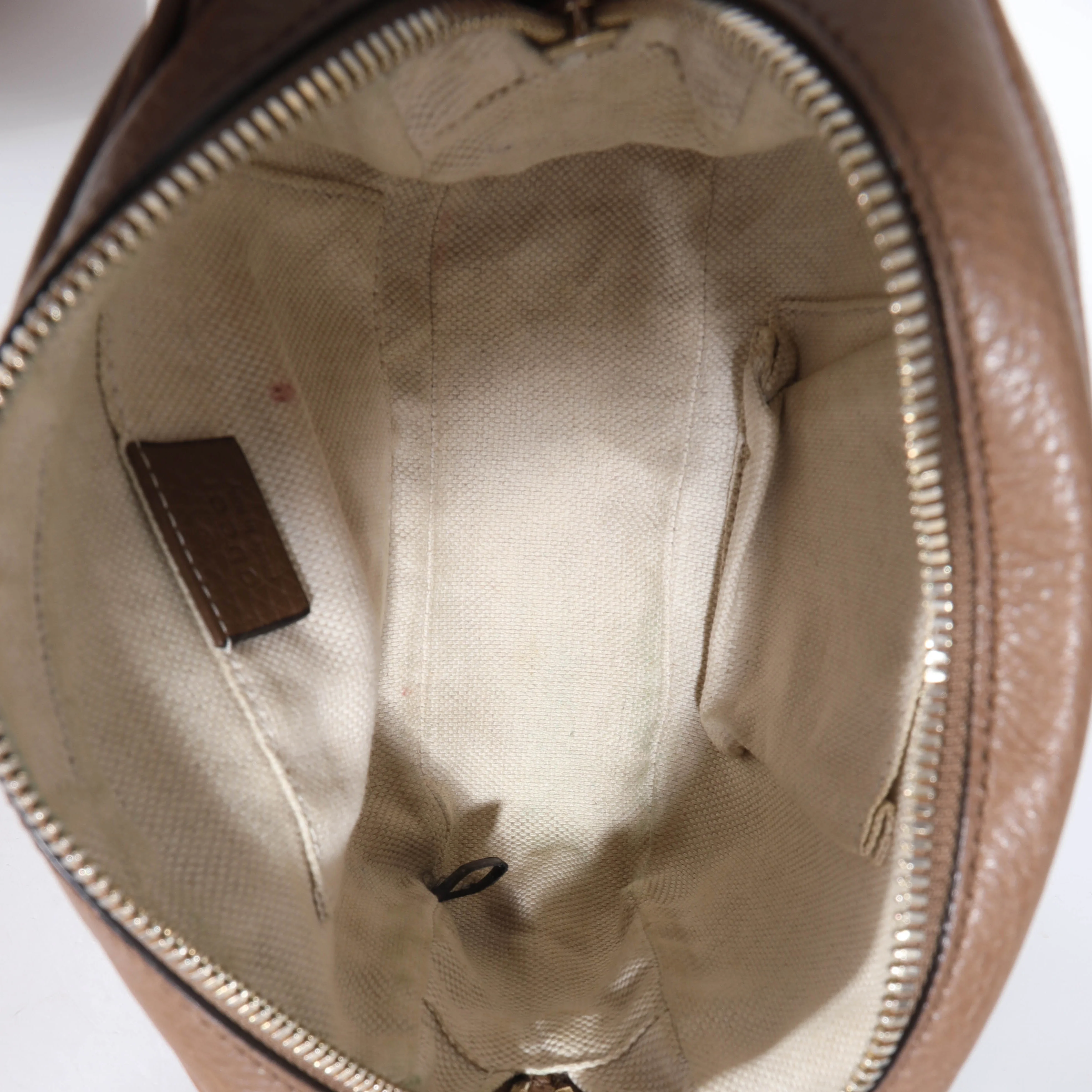 Gucci Brown Pebbled Leather Soho Disco Bag - Image 8