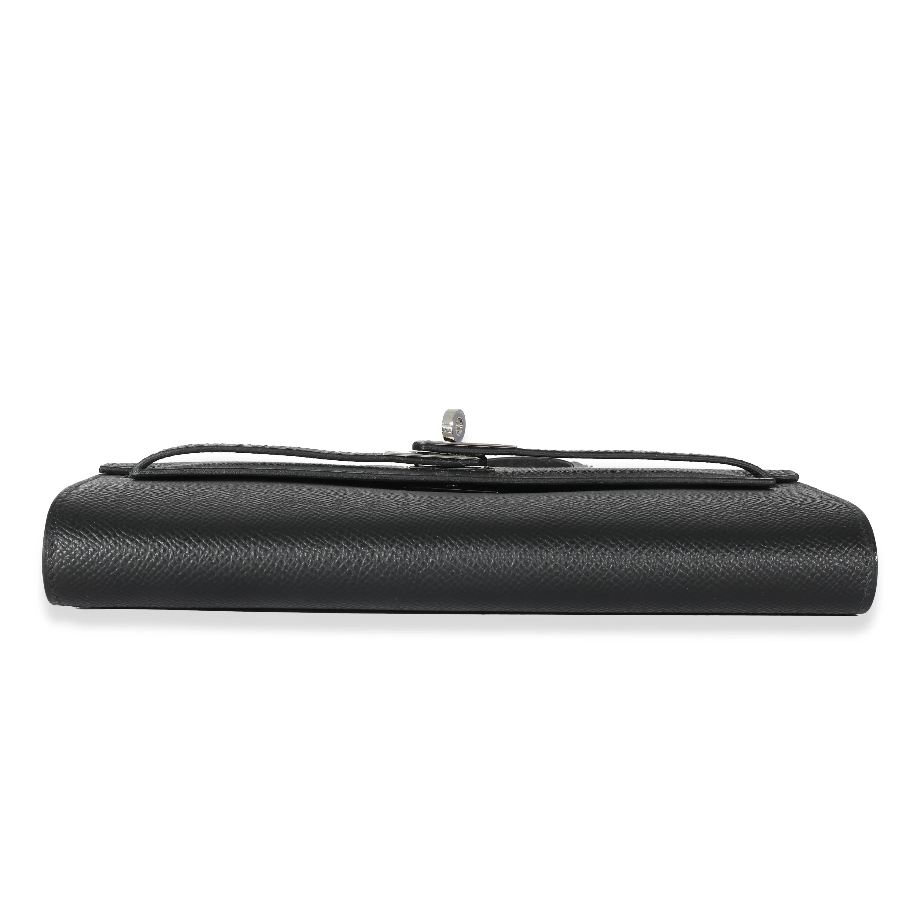 Hermes Black Epsom Kelly To Go PHW - Image 5