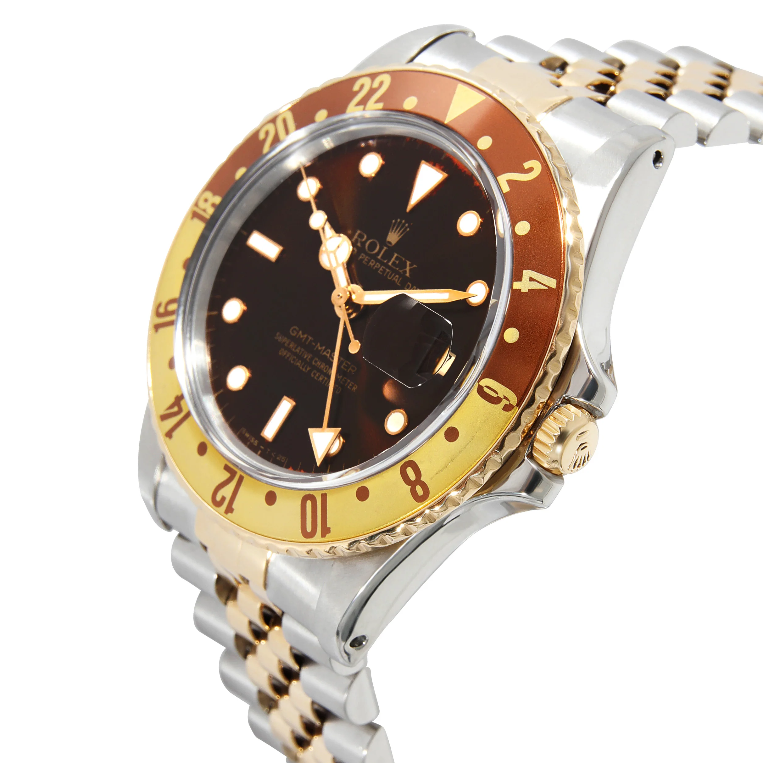 Rolex GMT-Master 16573 Mens Watch in 18kt Stainless Steel/Yellow Gold - Image 3