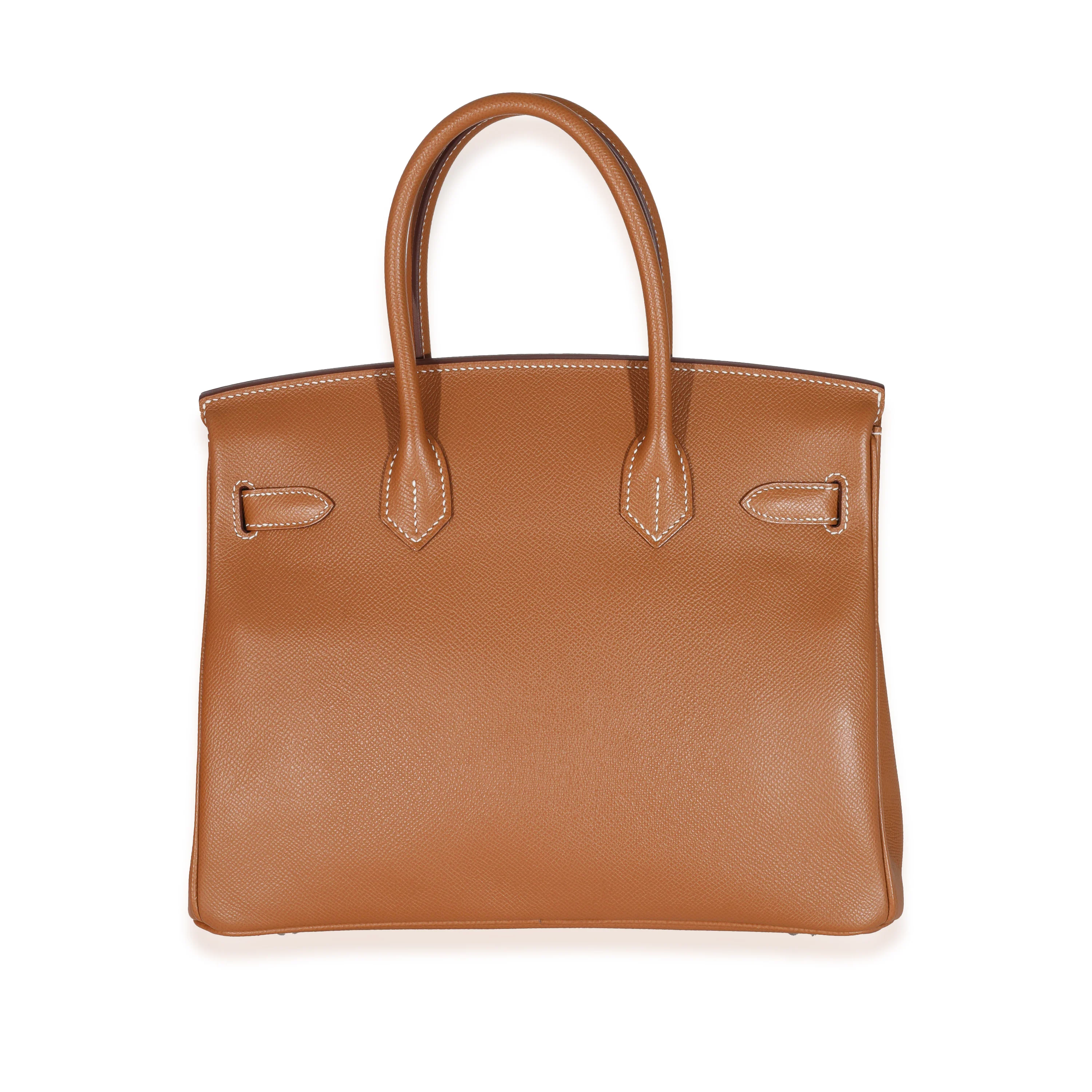 Gold Epsom Birkin 30 PHW - Image 3
