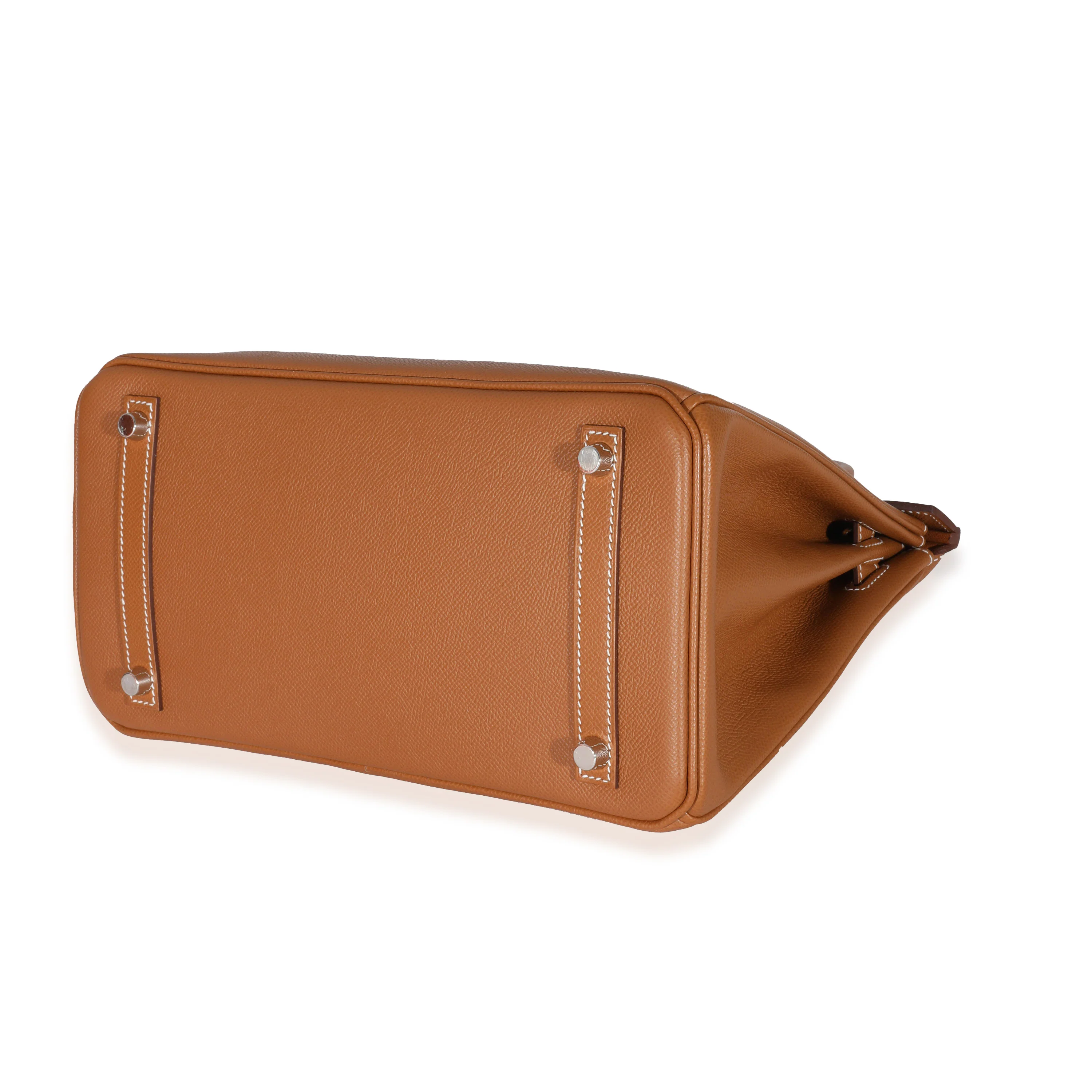 Gold Epsom Birkin 30 PHW - Image 5