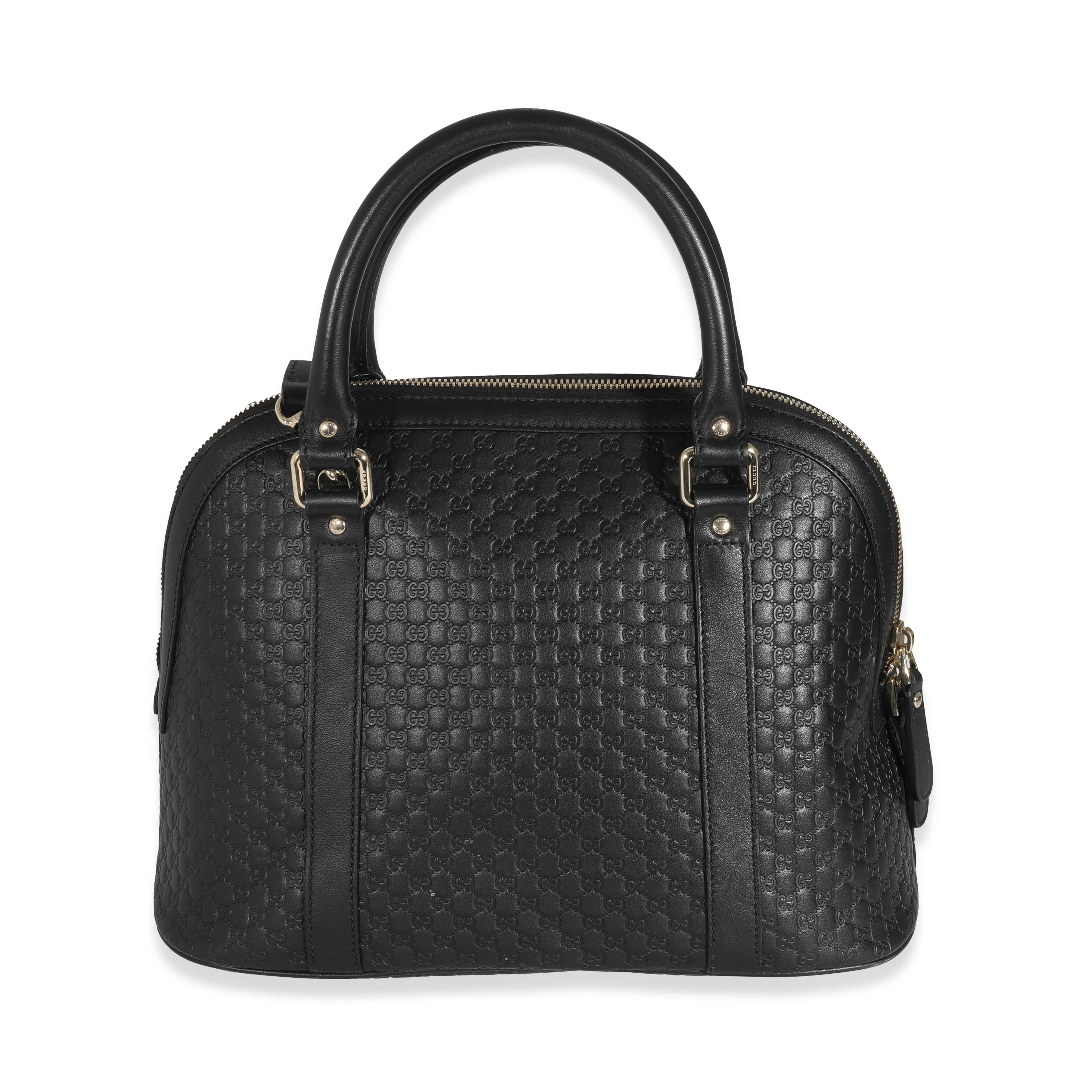 Gucci Black Microguccissima Medium Dome Satchel - Image 3