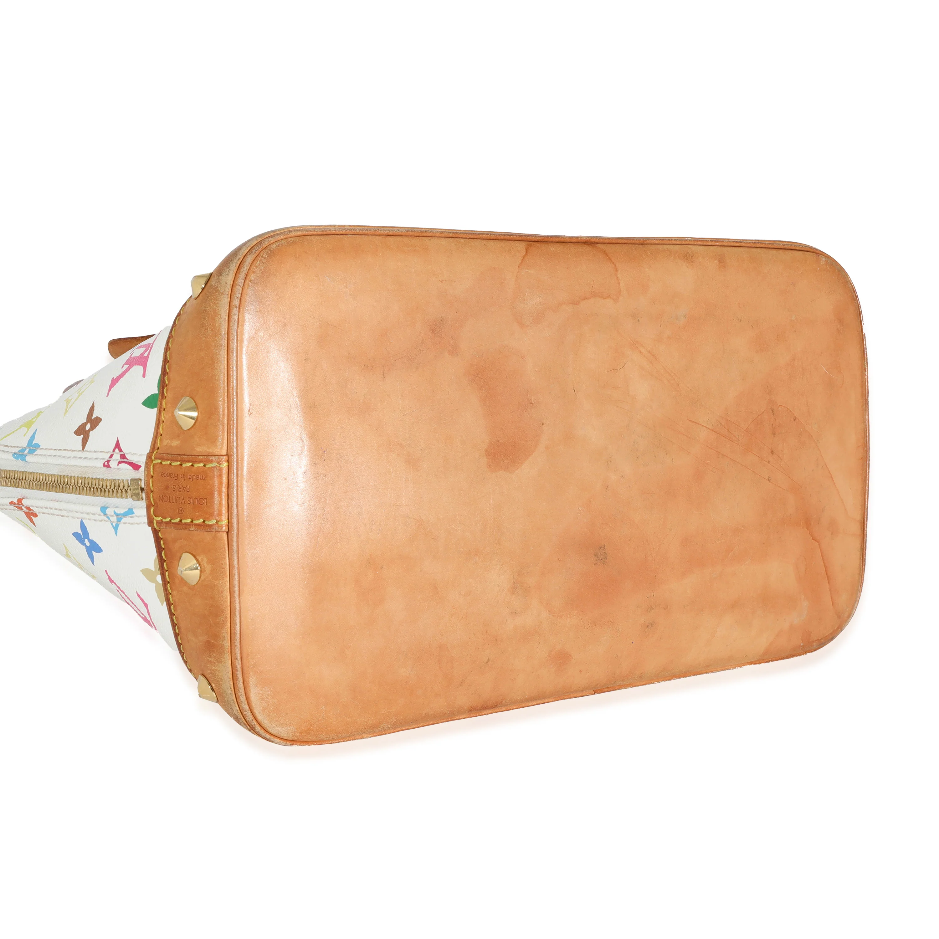 Louis Vuitton x Takashi Murakami White Monogram Multicolore Canvas Alma PM - Image 5