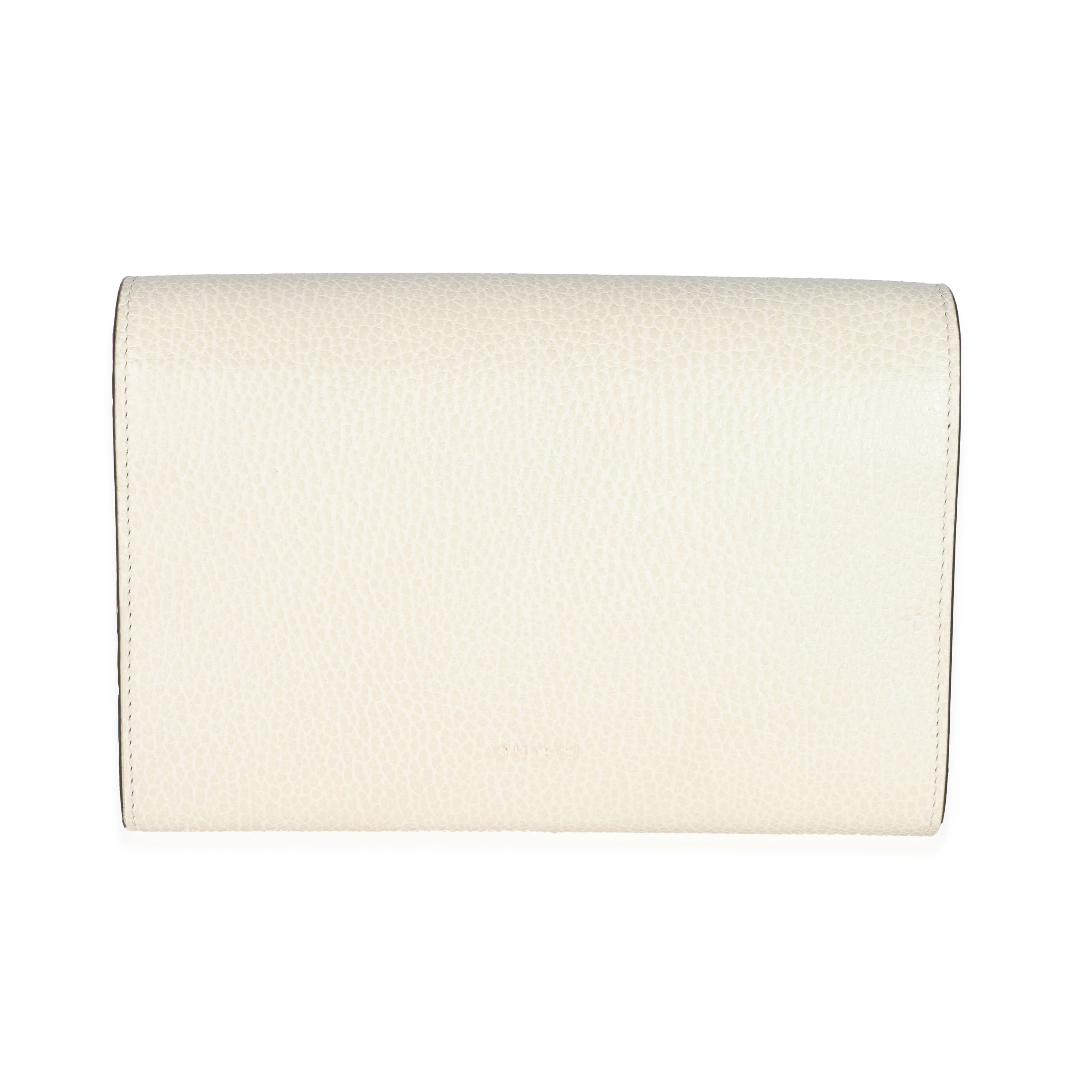 Gucci White Leather Mini Dionysus Chain Wallet - Image 3