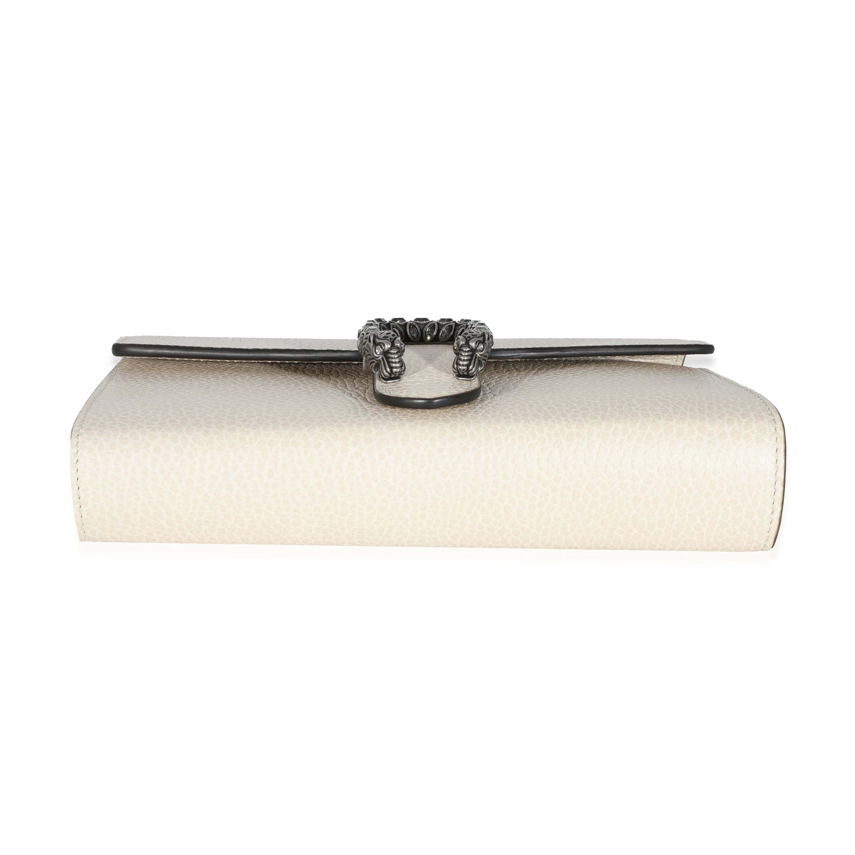 Gucci White Leather Mini Dionysus Chain Wallet - Image 4