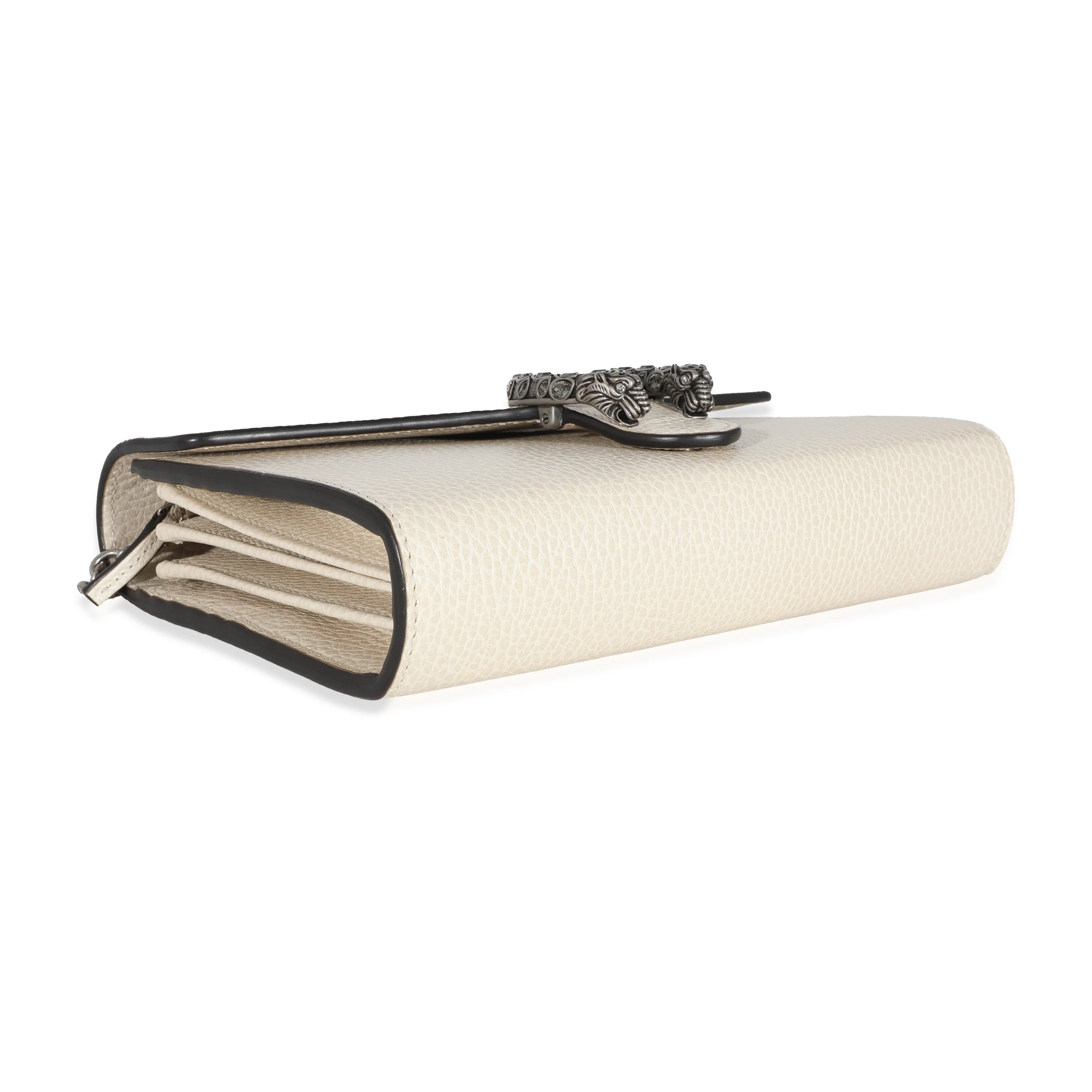 Gucci White Leather Mini Dionysus Chain Wallet - Image 5