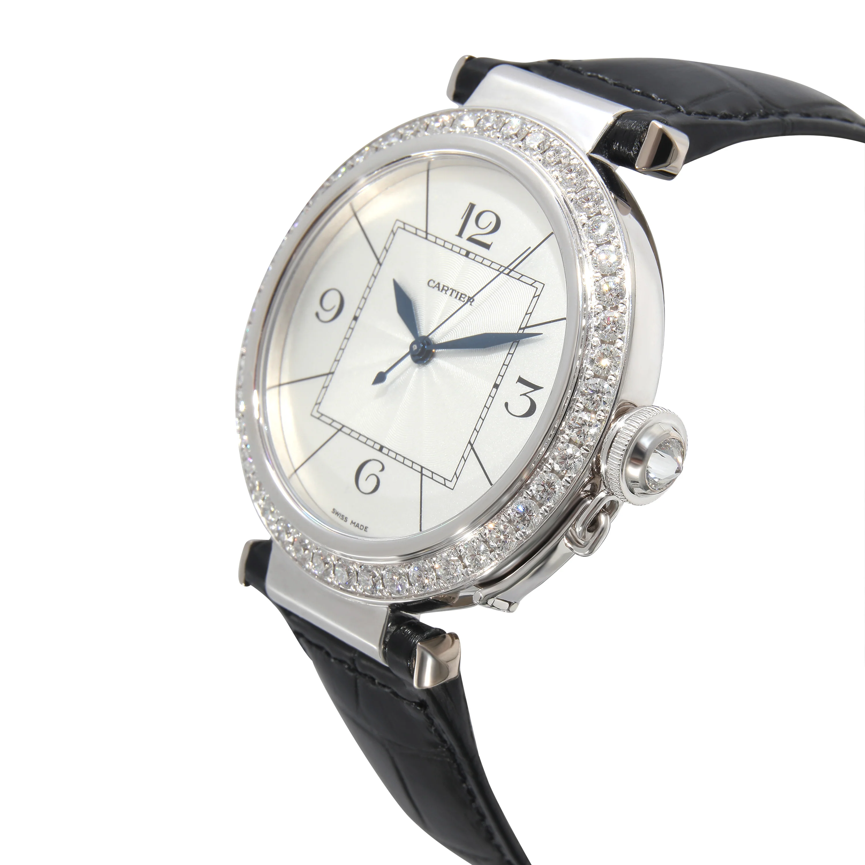 Pasha de Cartier WJ120251 Mens Watch in 18kt White Gold - Image 3