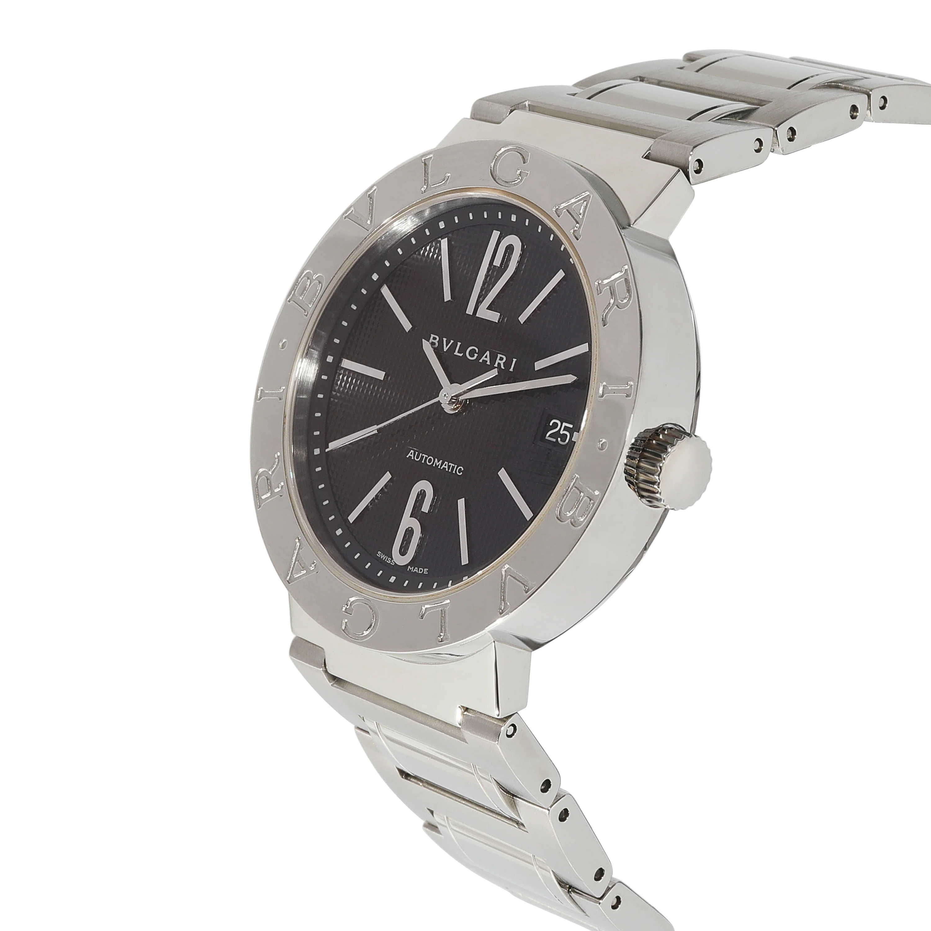 BVLGARI Bvlgari/Bvlgari BB 38 SS Auto Mens Watch in  Stainless Steel - Image 3