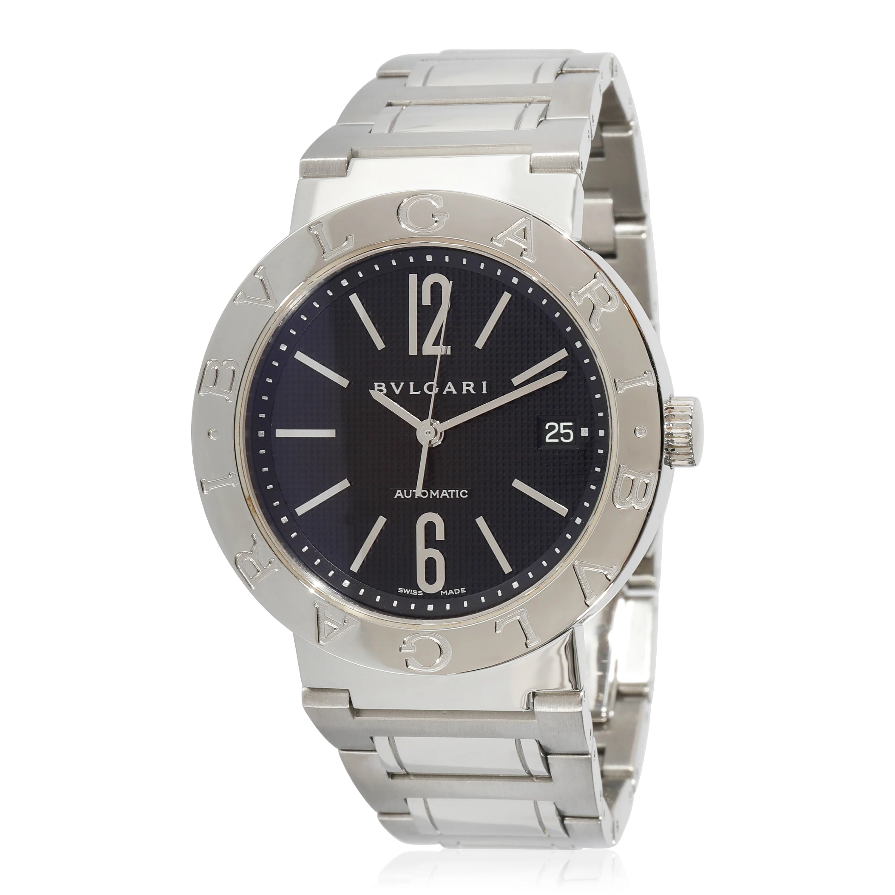 BVLGARI Bvlgari/Bvlgari BB 38 SS Auto Mens Watch in  Stainless Steel - Image 6