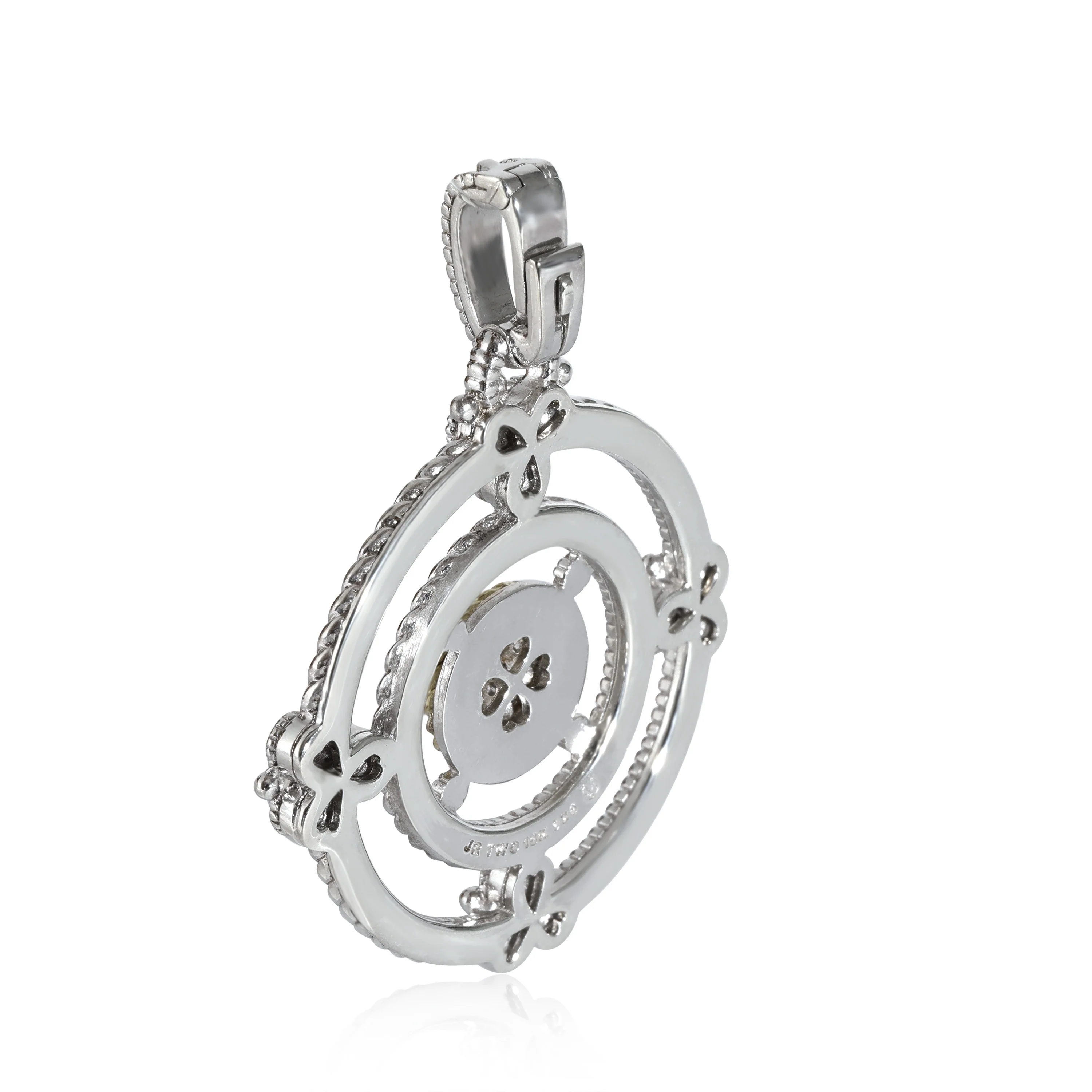 Judith Ripka Enhancer in 18k Yellow Gold/Sterling Silver 0.2 CTW - Image 3