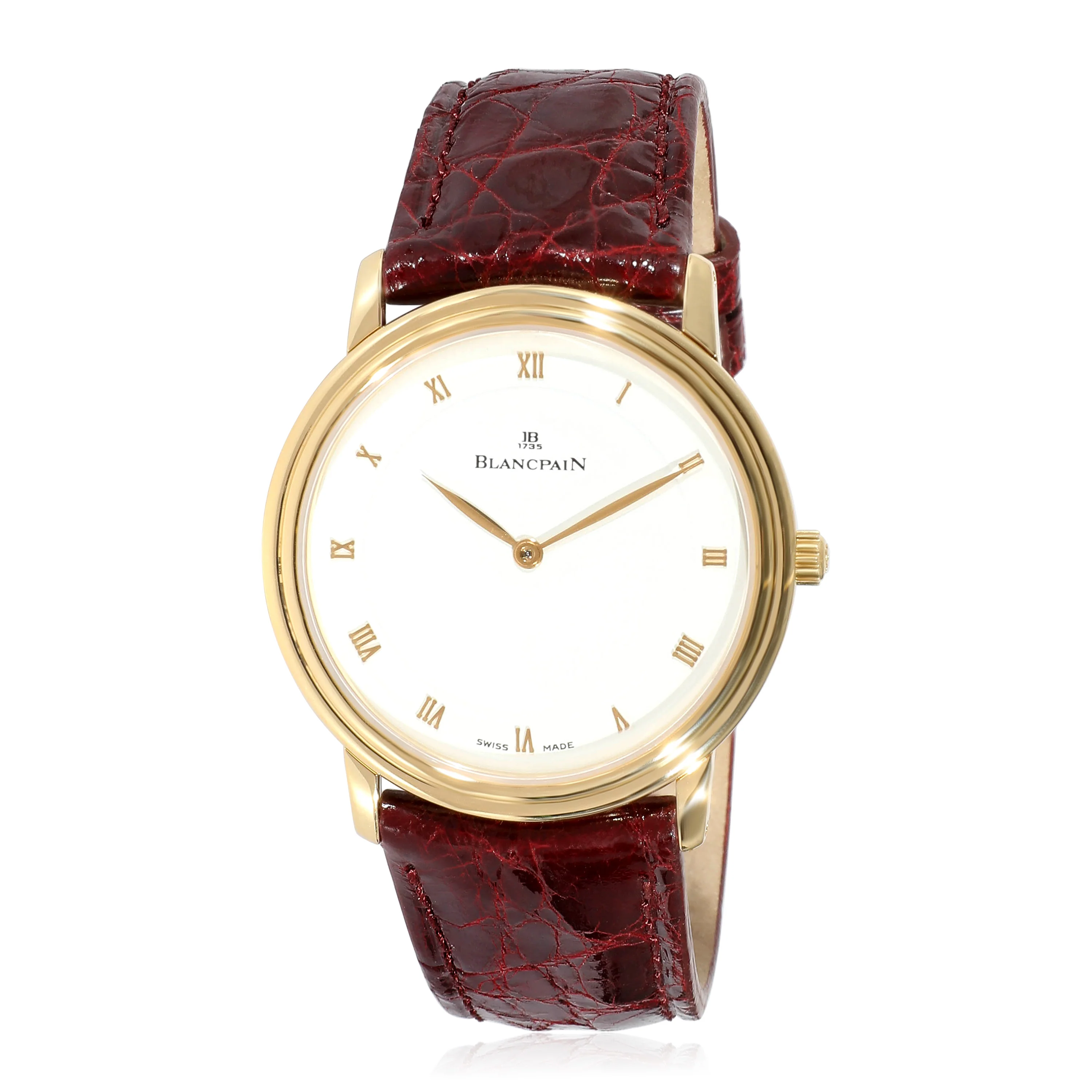 Blancpain Villeret Ultra-Slim 0071-1418-55 Unisex Watch in 18kt Yellow Gold