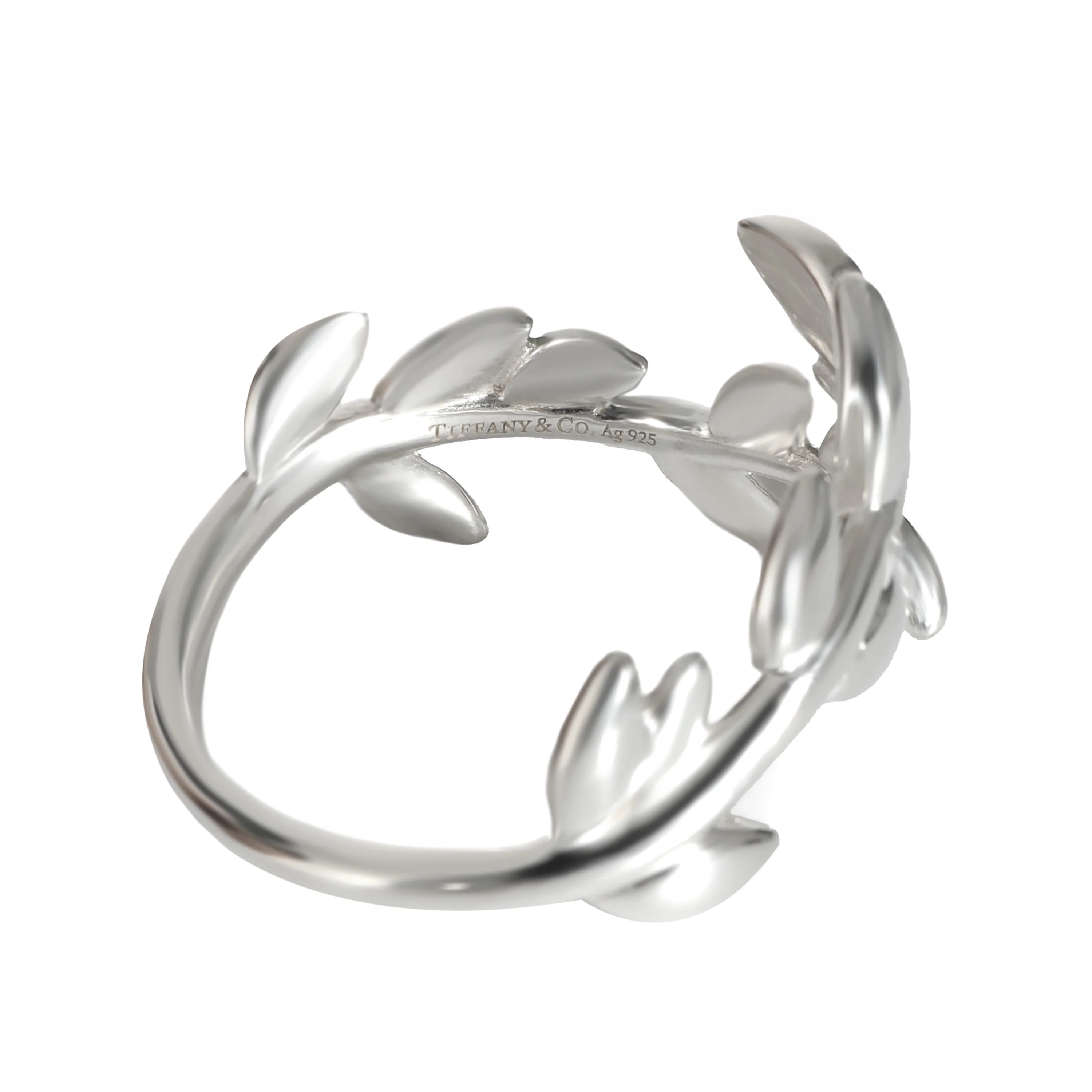 Tiffany & Co. Paloma Picasso Olive Leaf Bypass Ring in  Sterling Silver - Image 3
