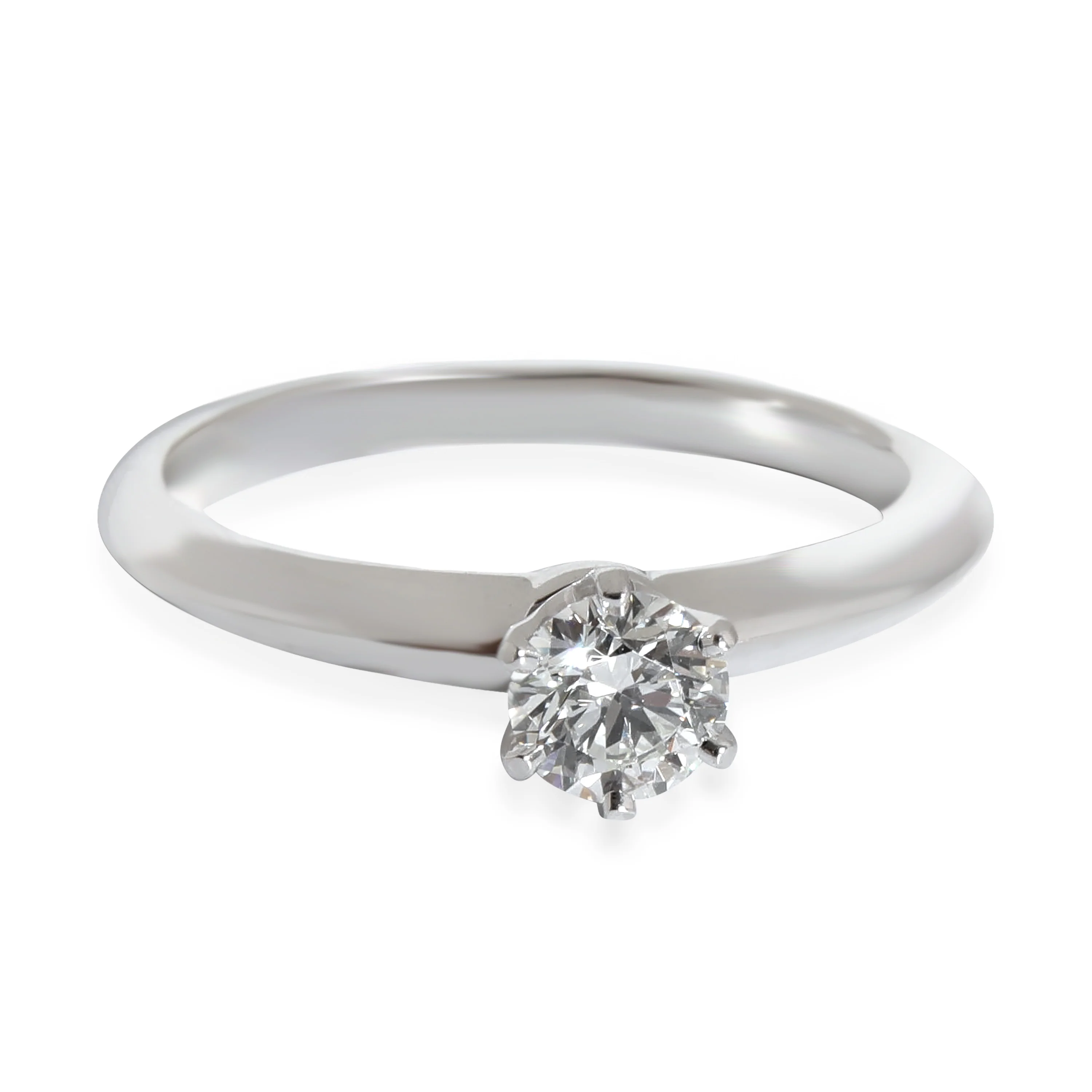 Tiffany & Co. Solitaire Engagement Ring in Platinum H VS2 0.41 CTW