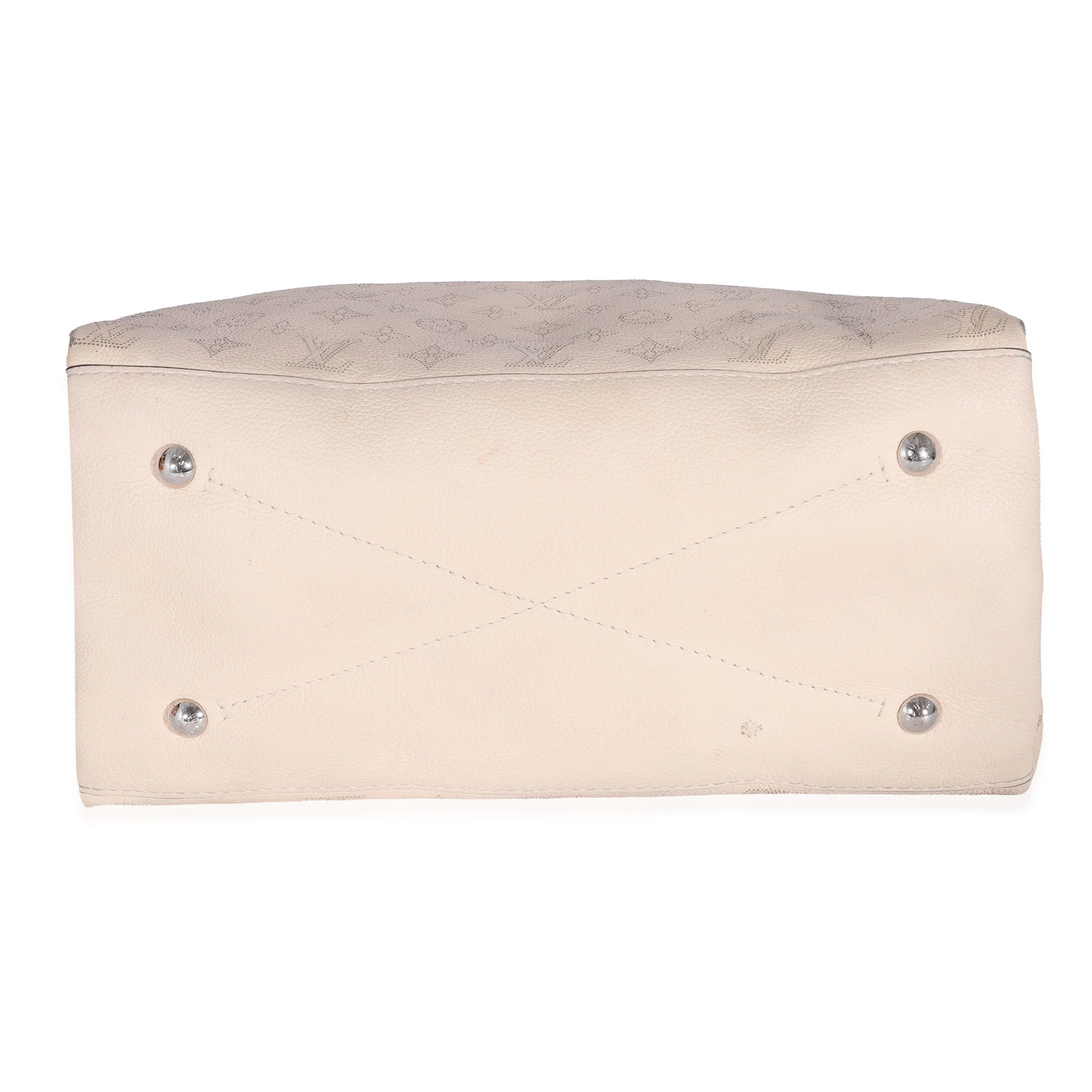Louis Vuitton Cream Mahina Carmel Hobo - Image 4