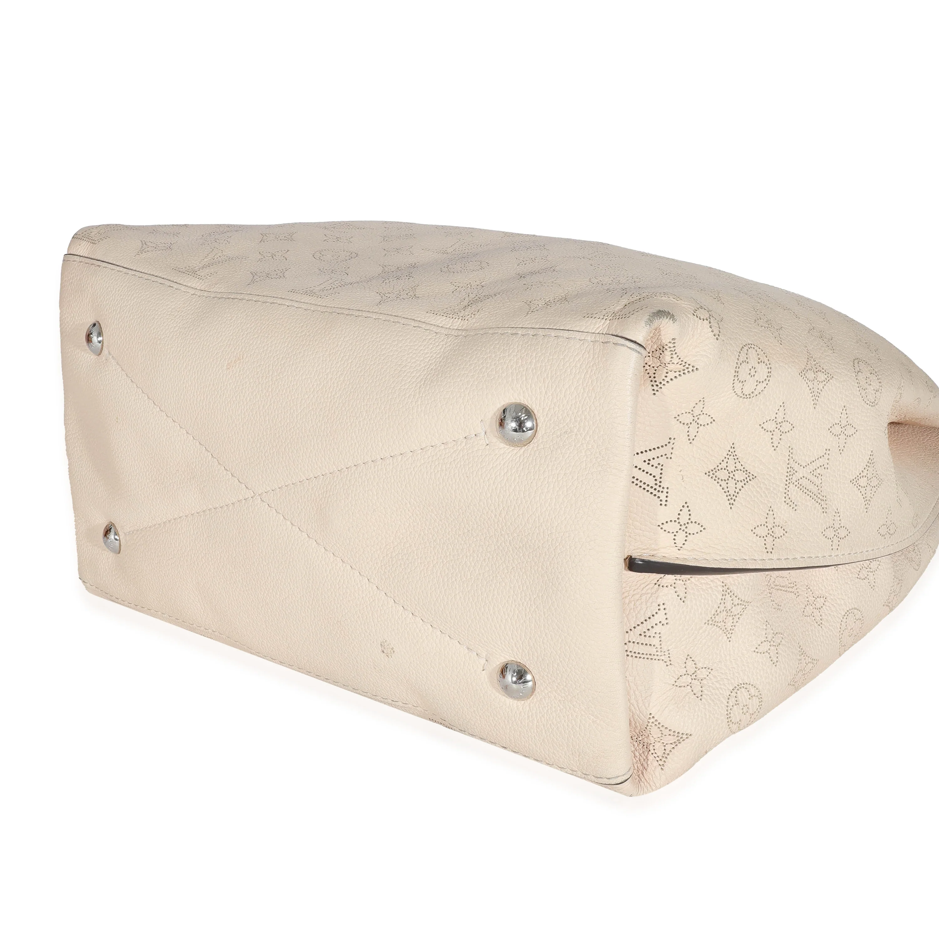 Louis Vuitton Cream Mahina Carmel Hobo - Image 6