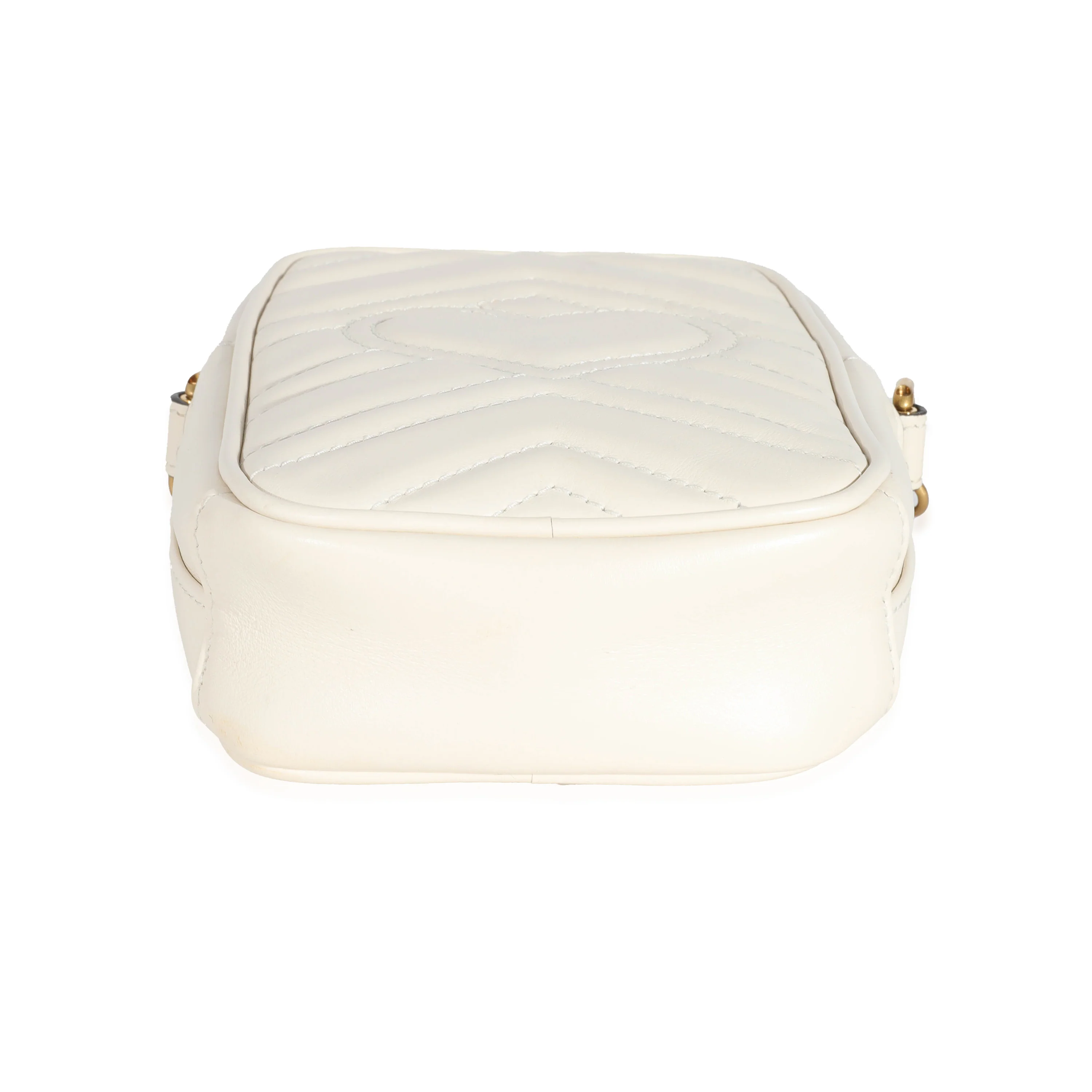 Gucci GG Cream Matelassé Marmont Mini Bag - Image 3