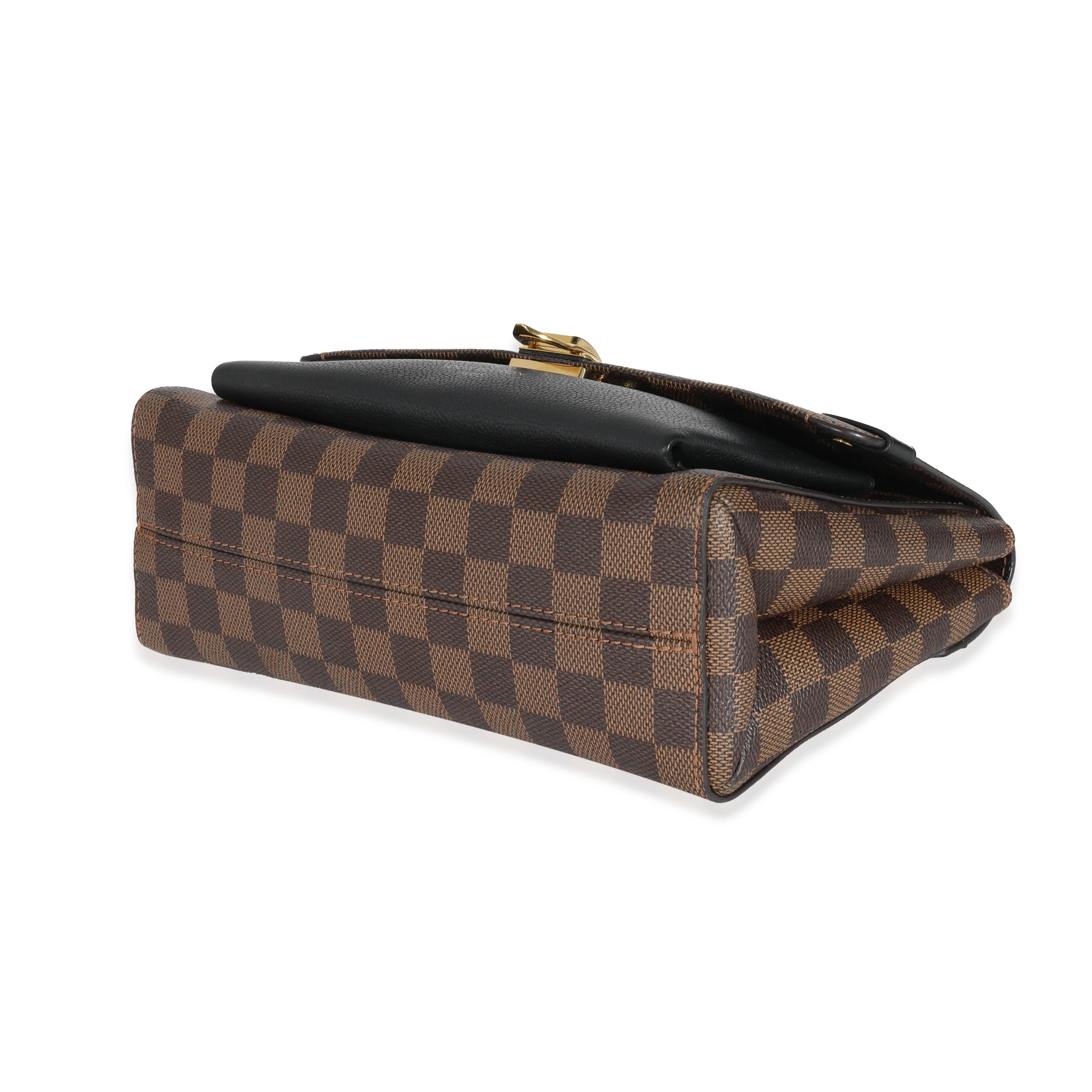 Louis Vuitton Black Calfskin Damier Ebene Canvas Vavin PM - Image 7