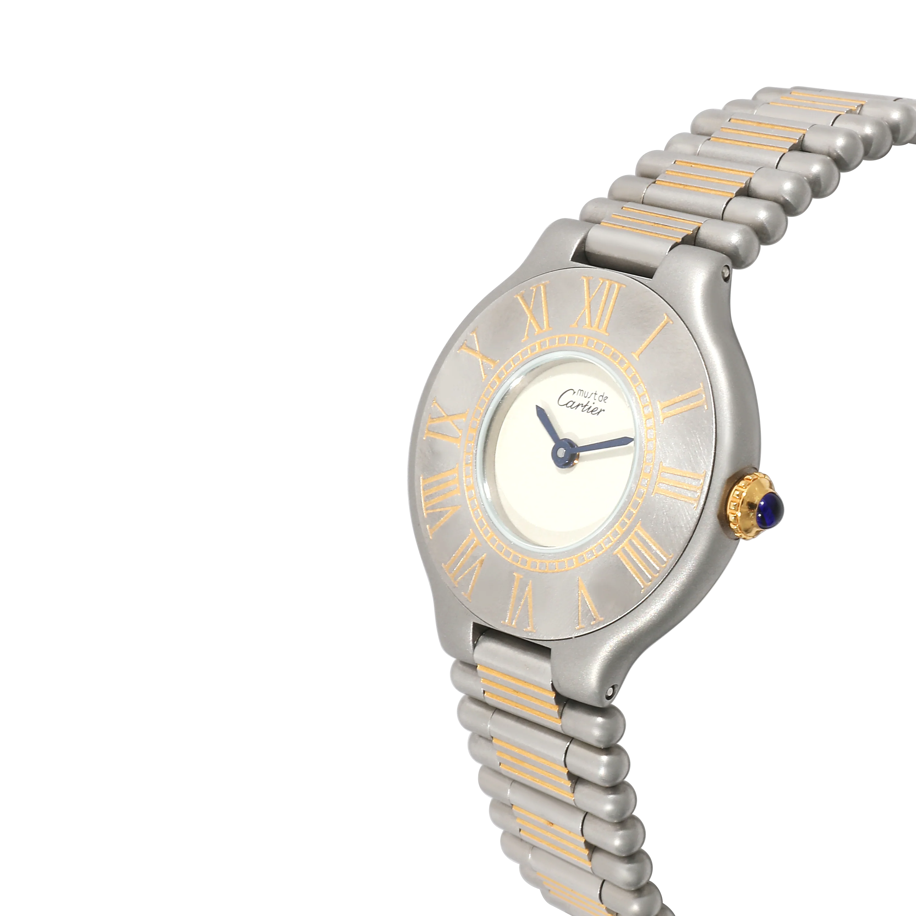 Cartier Must de Cartier 21 9010 Womens Watch in Stainless Steel/Gold Plate - Image 3