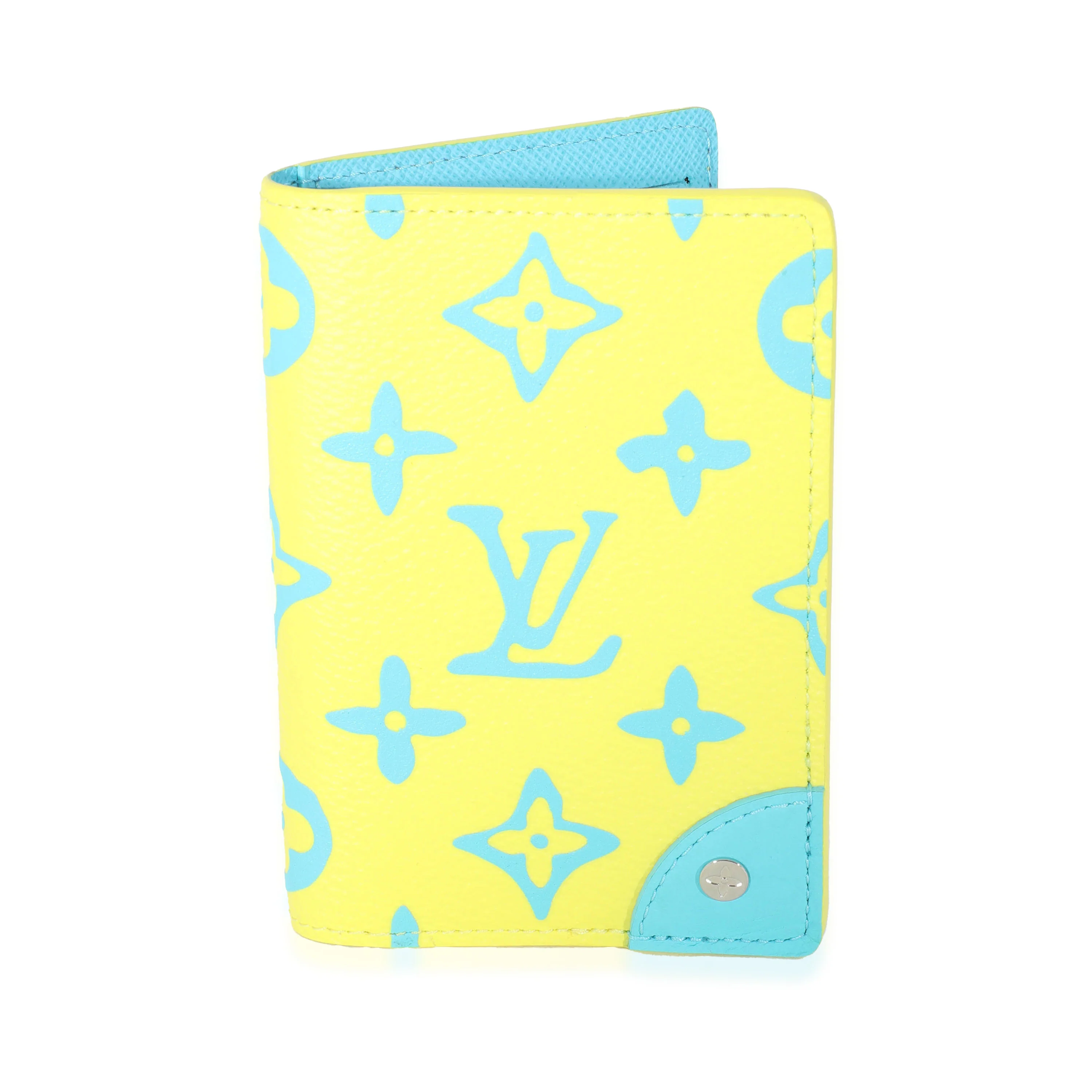 Louis Vuitton Lime Monogram Playground Canvas Pocket Organizer