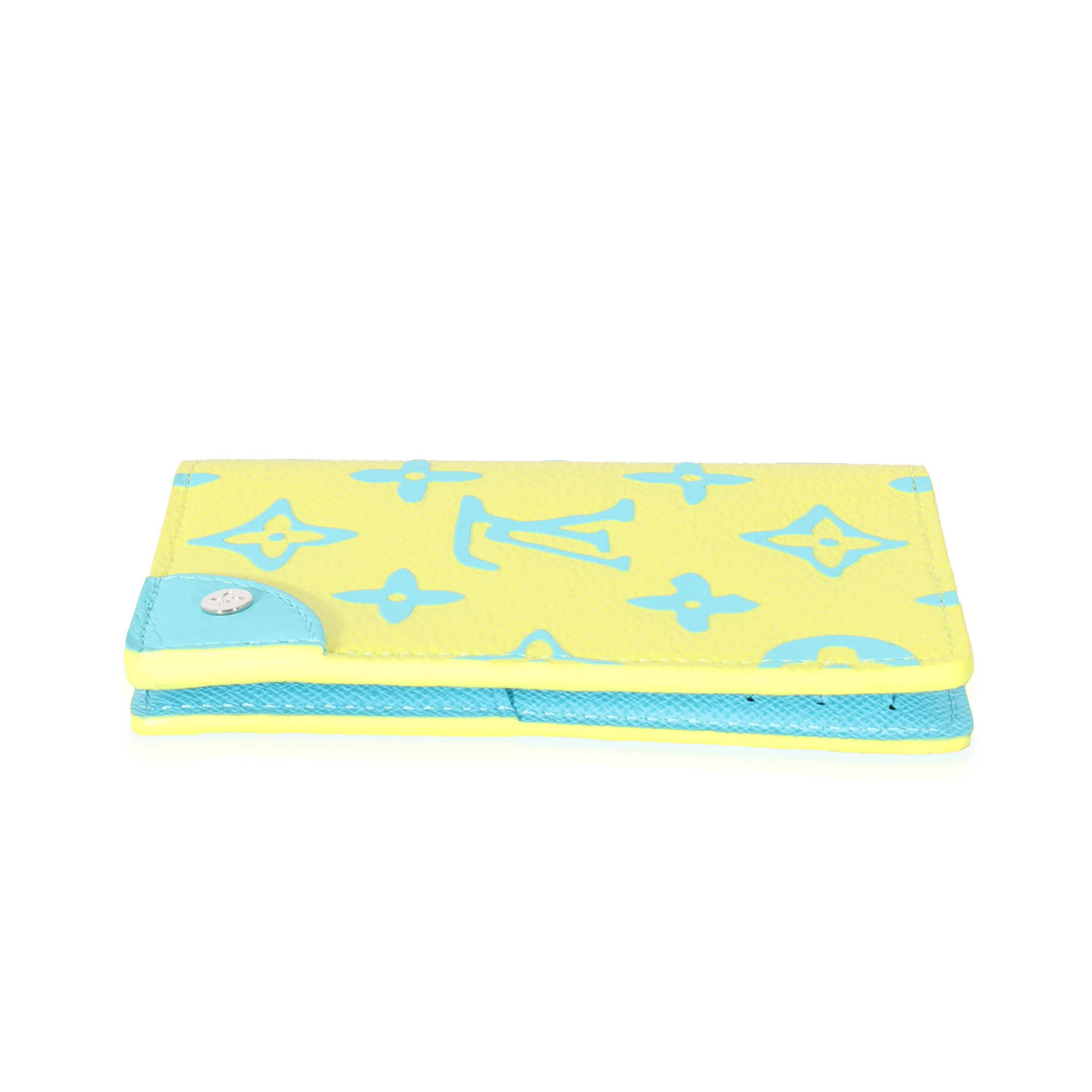 Louis Vuitton Lime Monogram Playground Canvas Pocket Organizer - Image 4