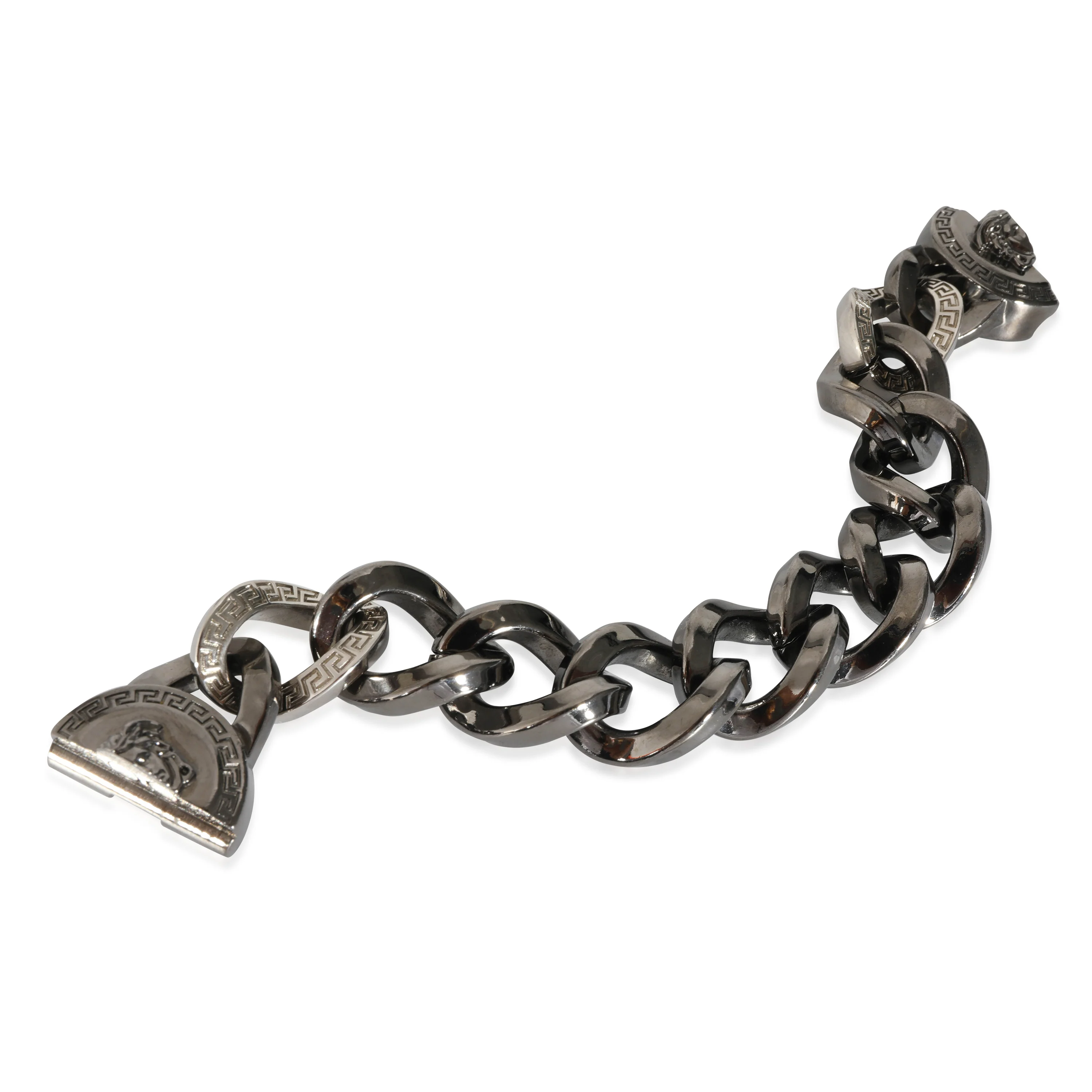 Versace Medusa Palladium Plated Chain Bracelet - Image 2