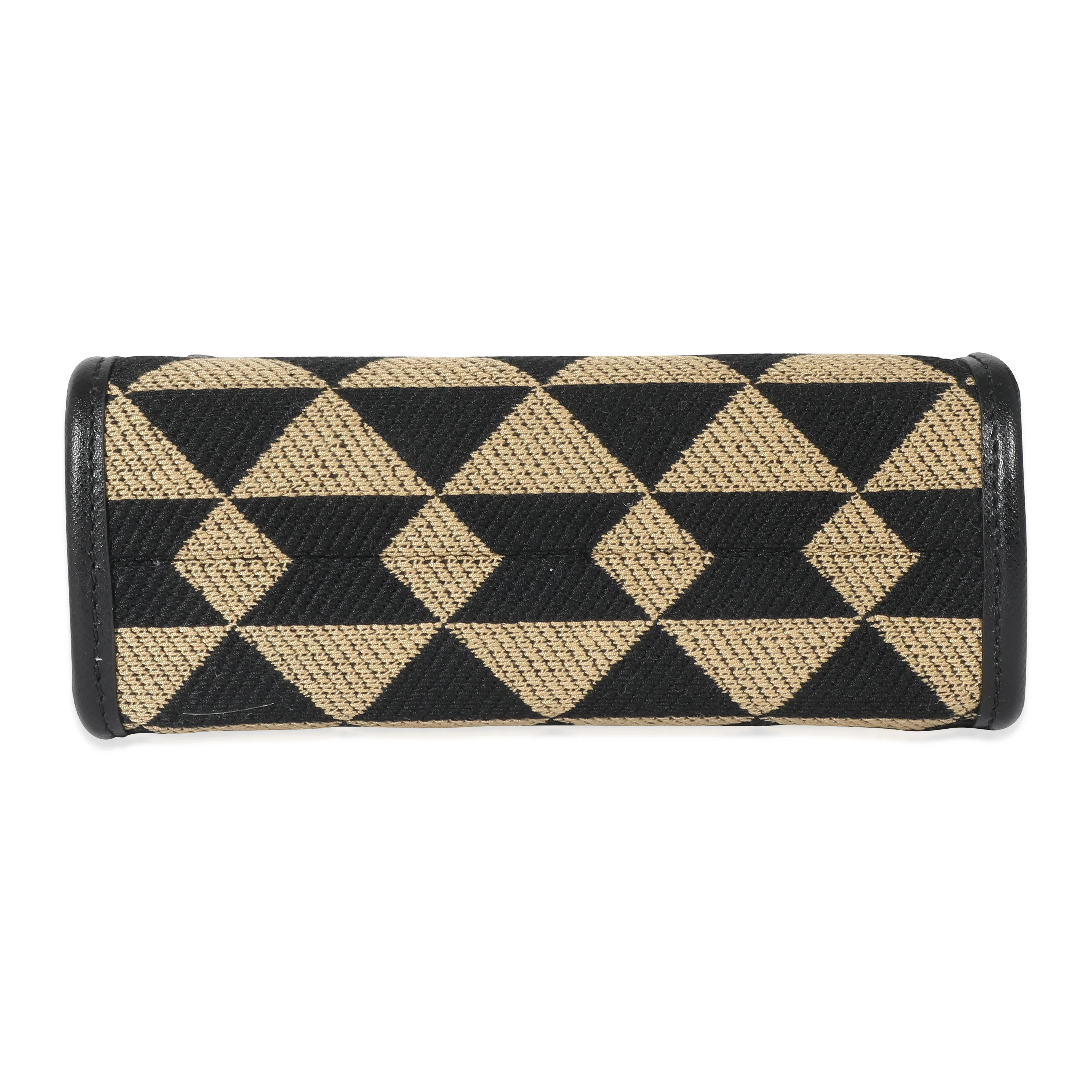 Prada Beige Black Jacquard Symbole Mini Bag - Image 5