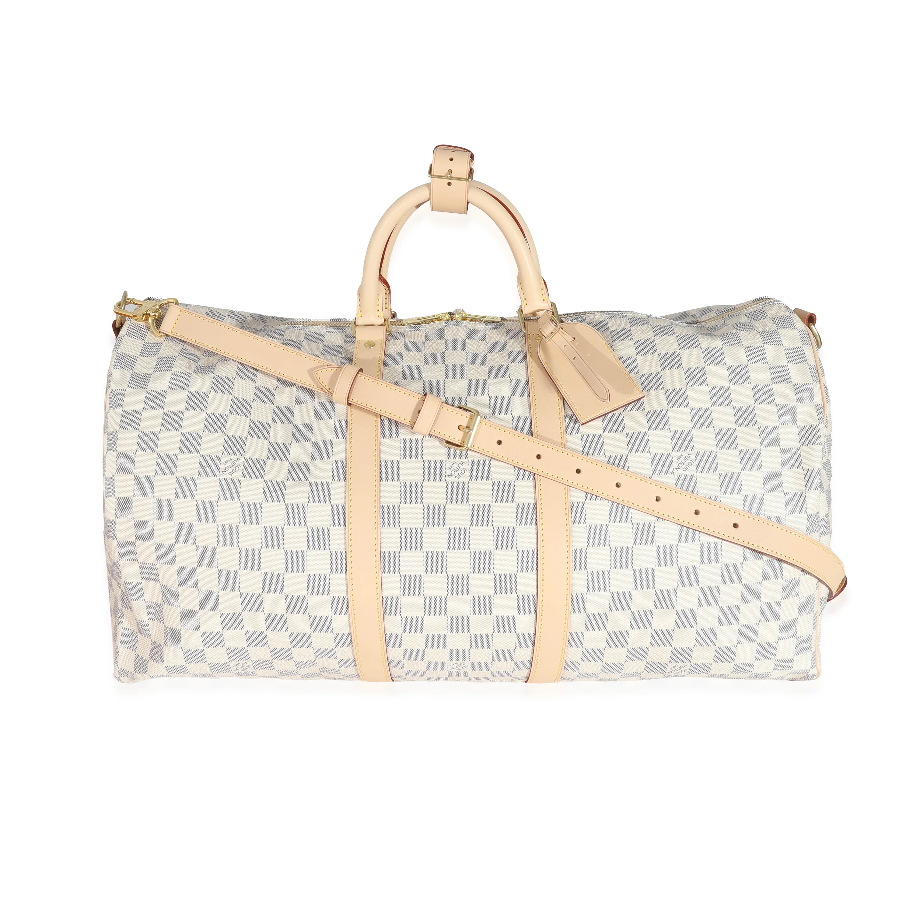 Louis Vuitton Damier Azur Canvas Keepall Bandoulière 55