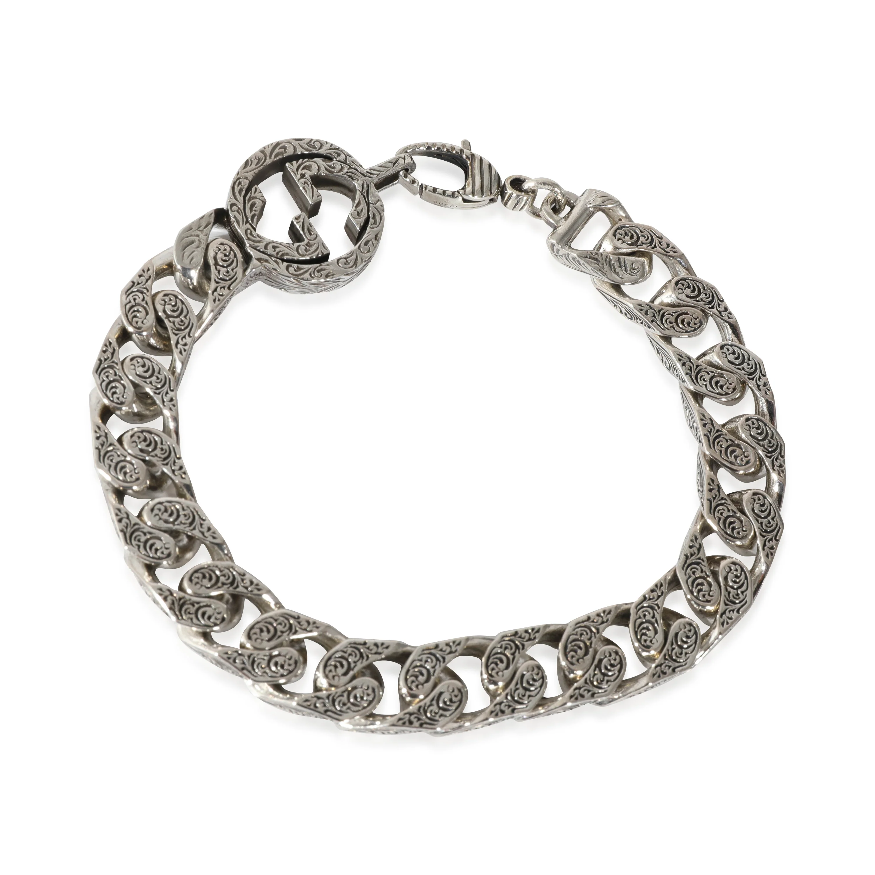 Gucci Interlocking G Curb Bracelet in  Sterling Silver - Image 3