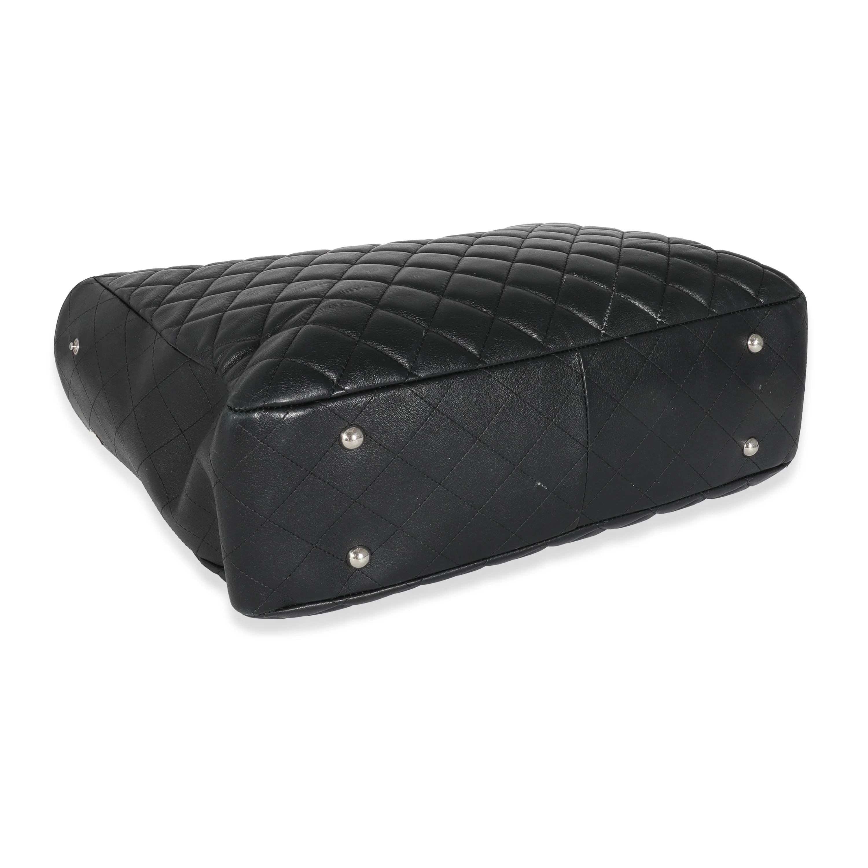 Chanel Black Lambskin Classic Timeless Shopping Tote - Image 5