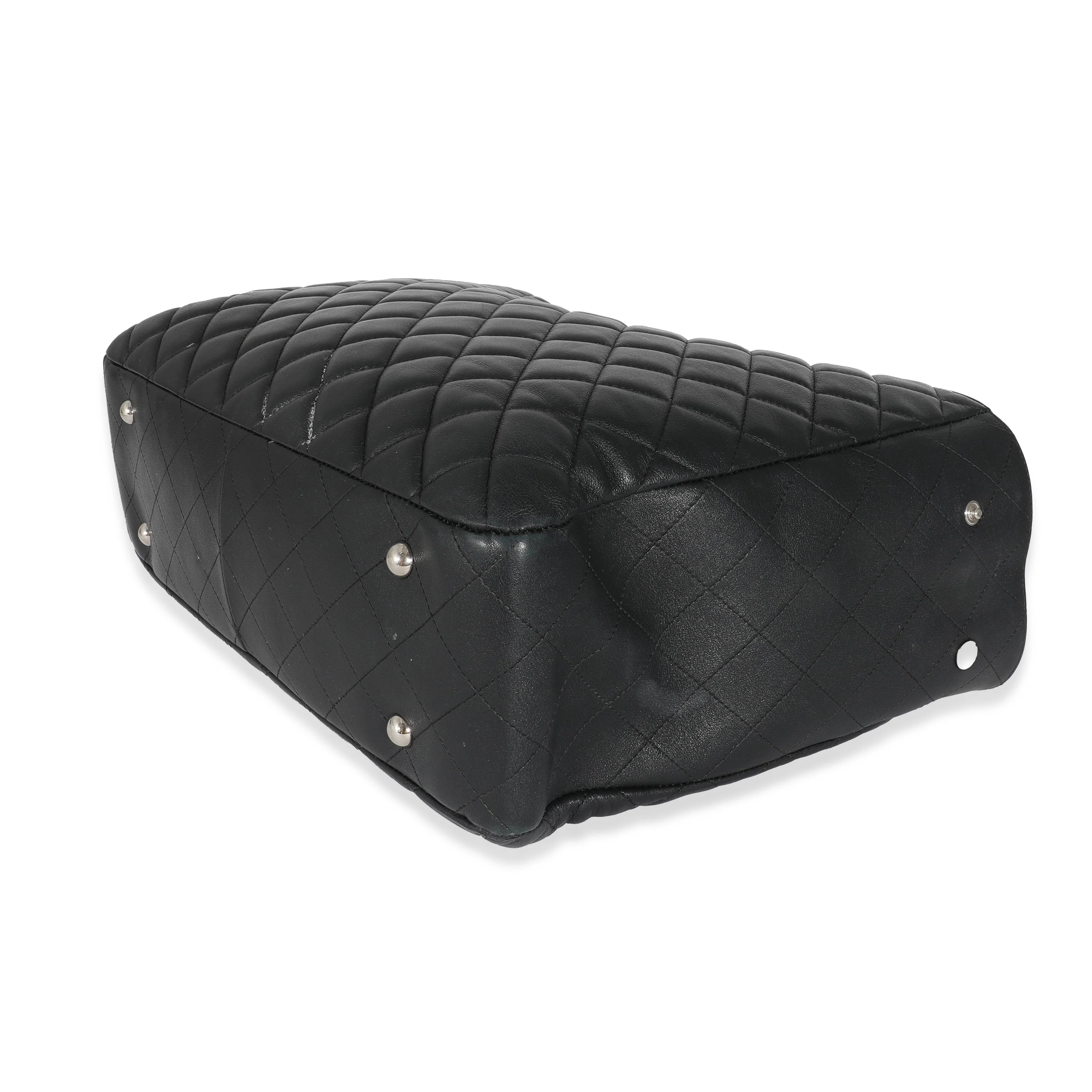 Chanel Black Lambskin Classic Timeless Shopping Tote - Image 6