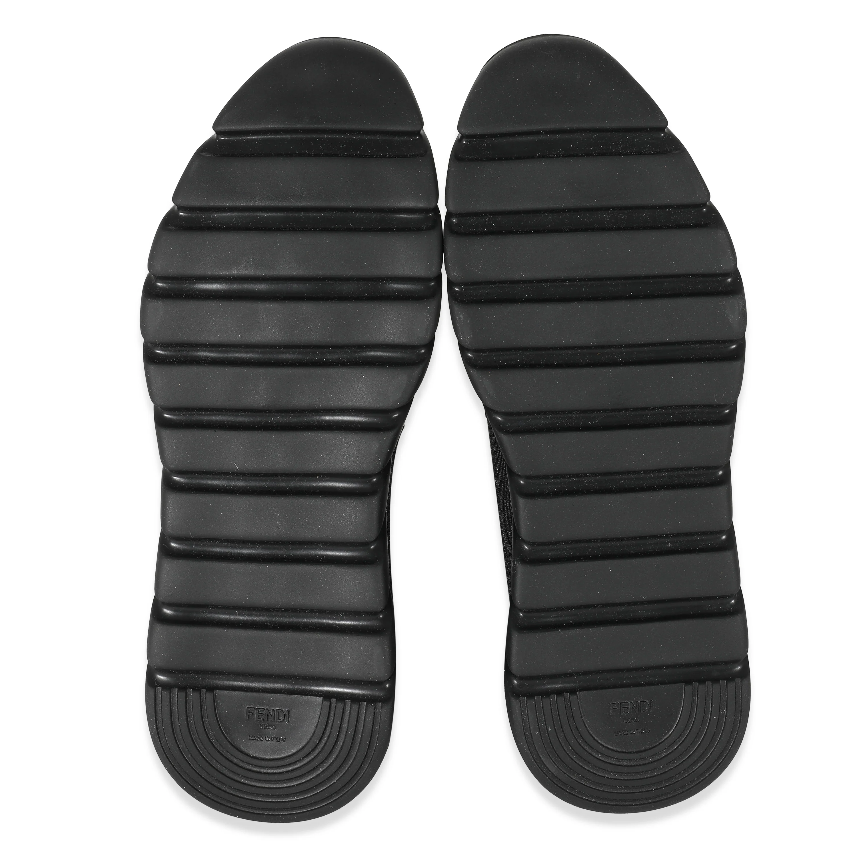 Fendi Black Monster Mesh Knit Runner Sneakers - Image 5