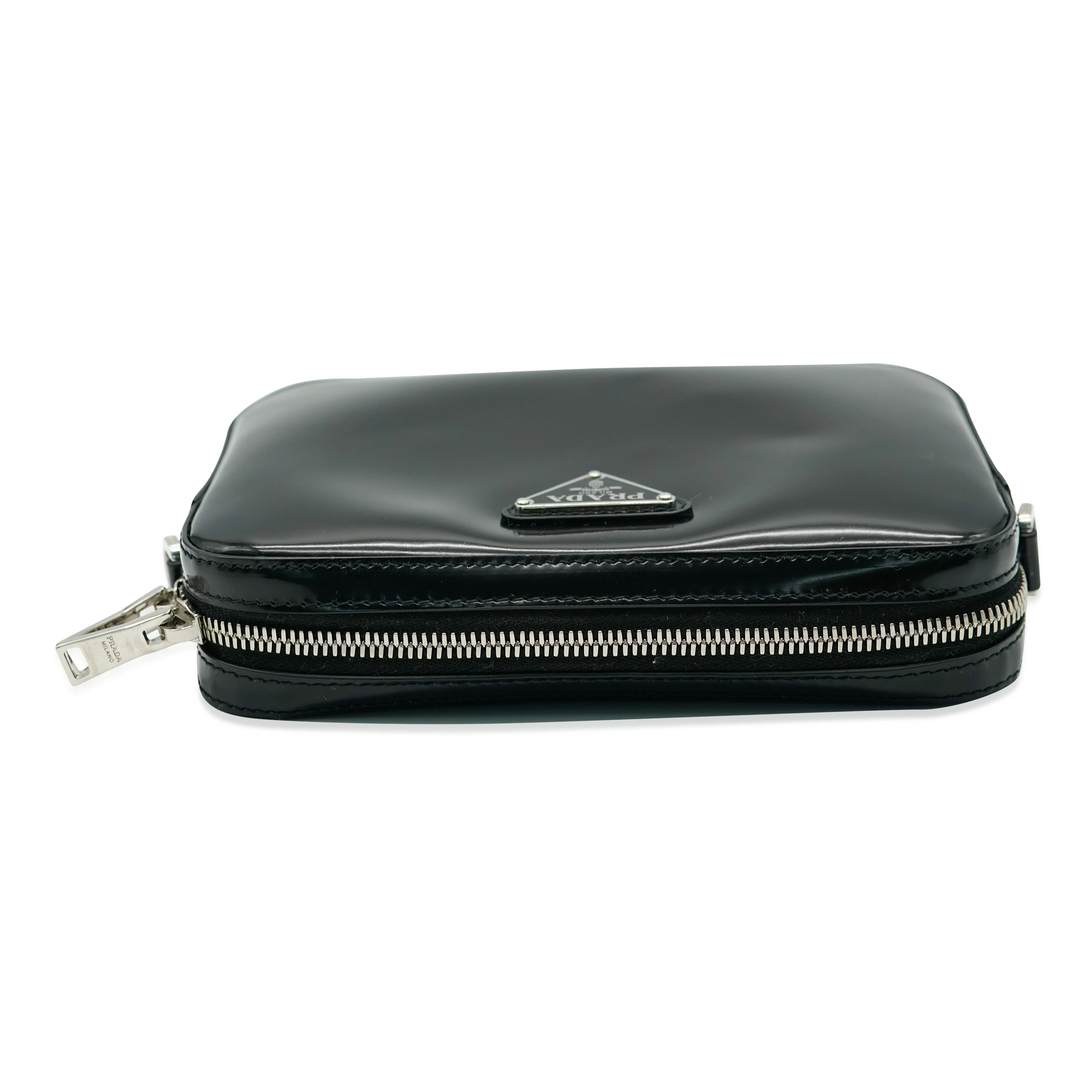 Prada Black Spazzolato Messenger Bag - Image 10