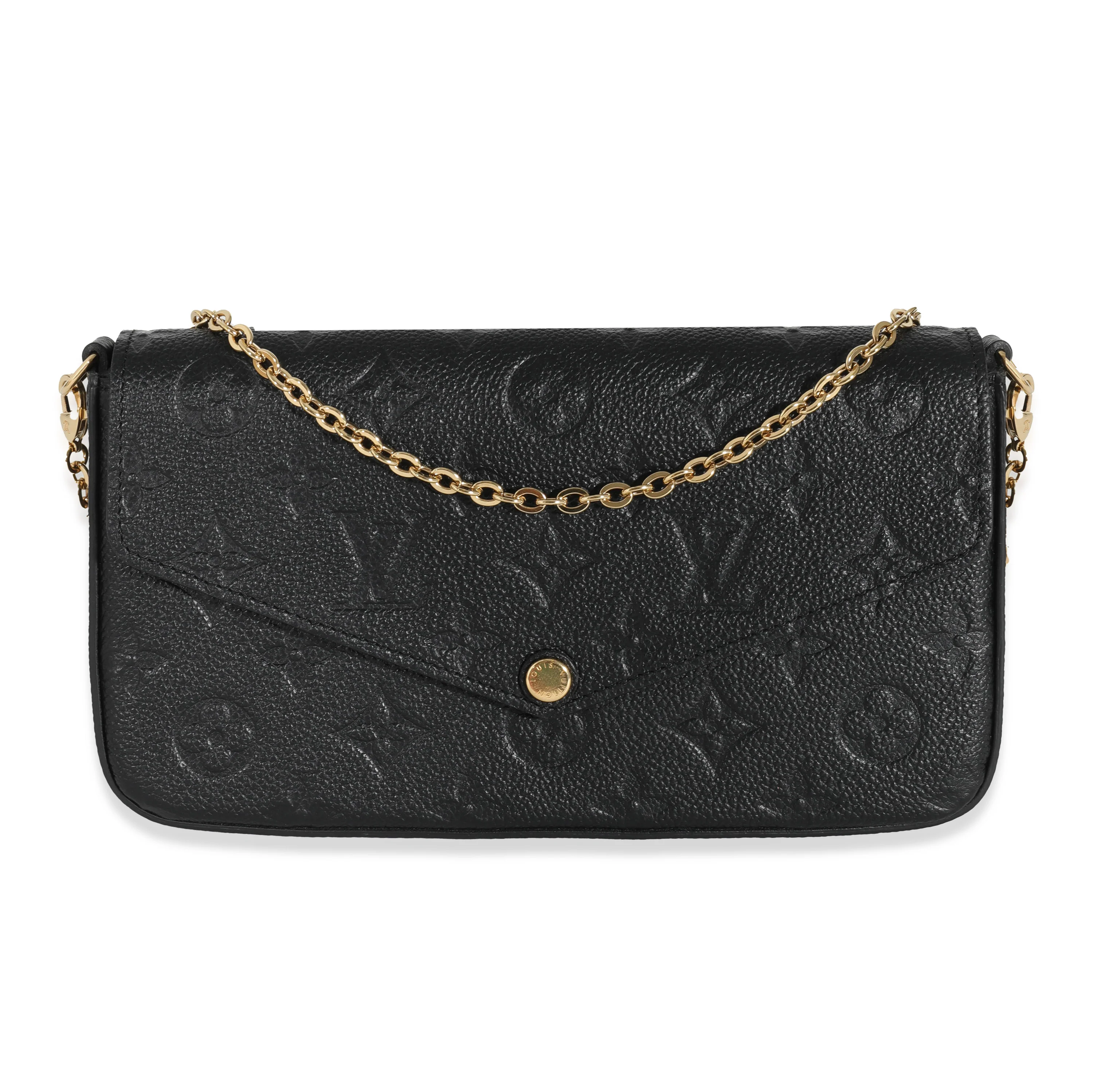 Louis Vuitton Black Monogram Empreinte Félicie Pochette