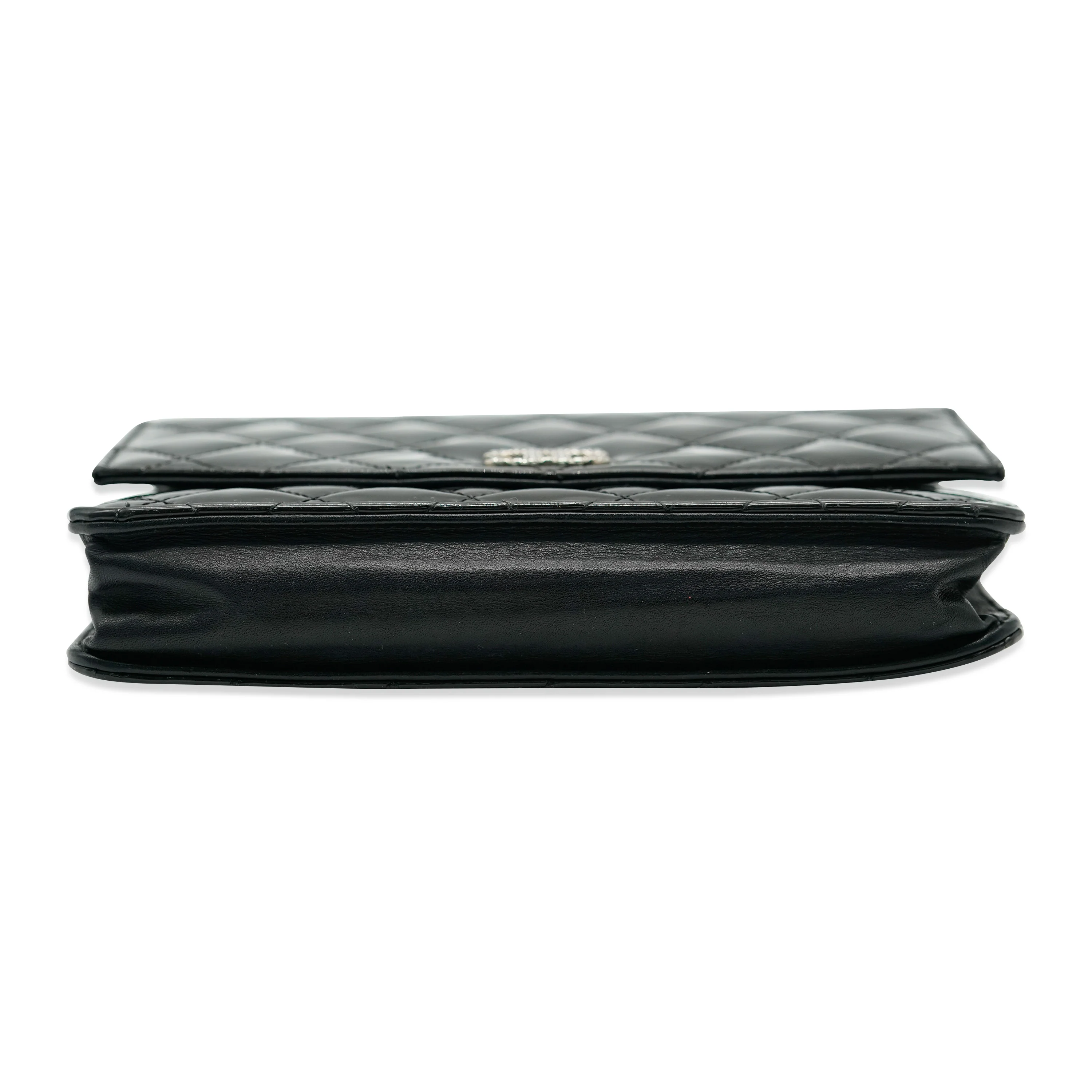 Chanel Black Patent Brilliant Wallet On Chain - Image 11