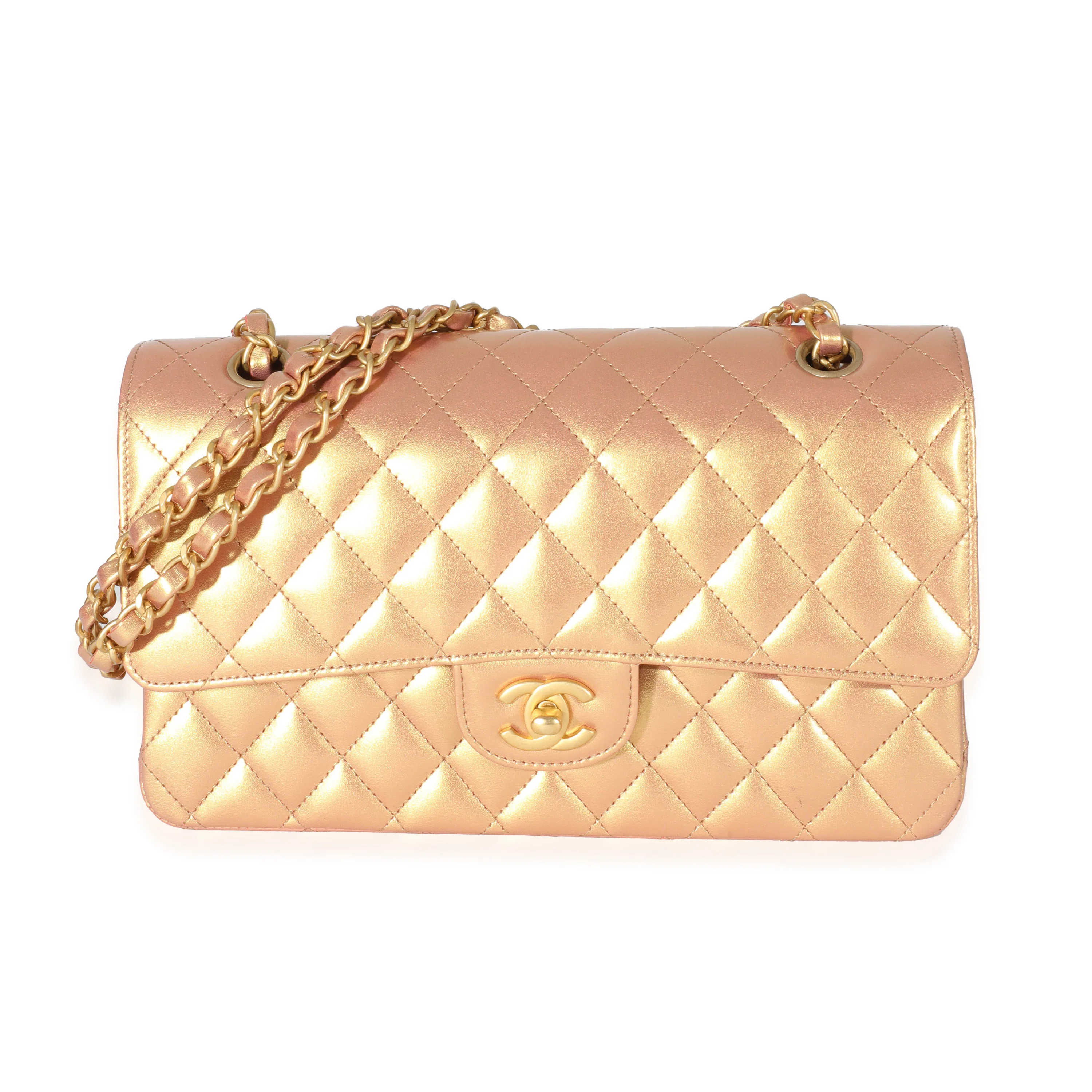Chanel Bronze Metallic Medium Classic Double Flap Bag