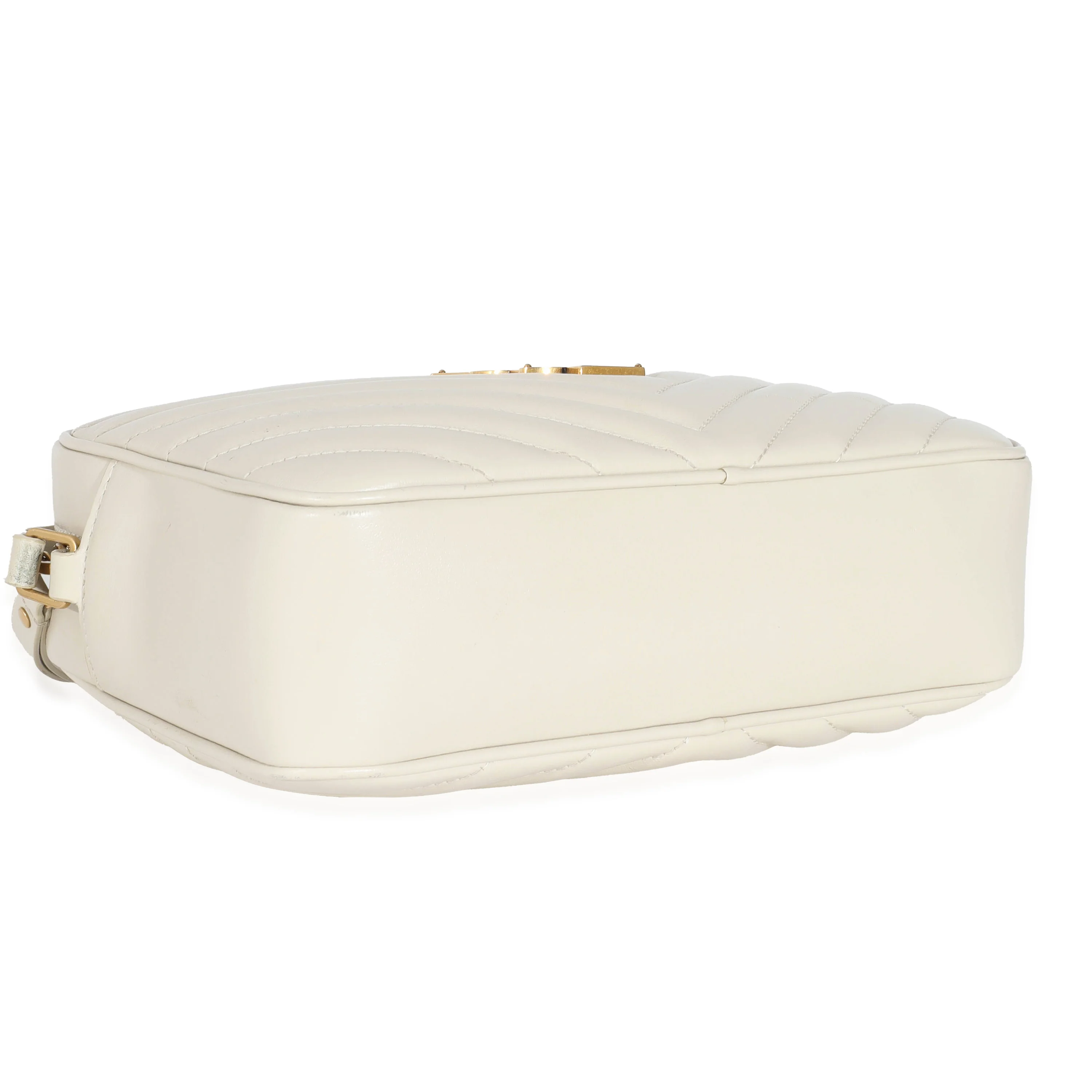 Saint Laurent Cream Calf Leather Lou Camera Bag - Image 6